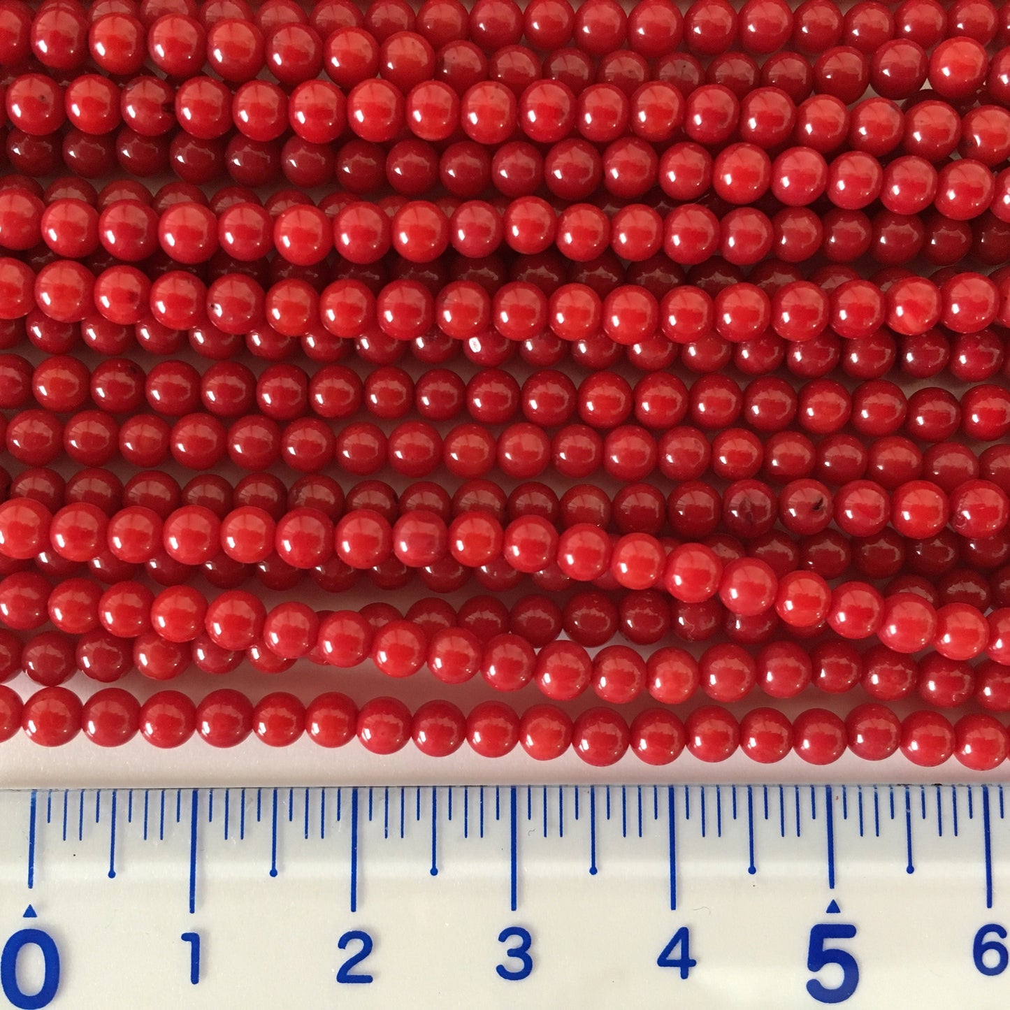 Red Bamboo Coral 3.5-4mm strands, 15.7inches, 40cm For jewelrymaking, Fine quality, price per strand (colored)