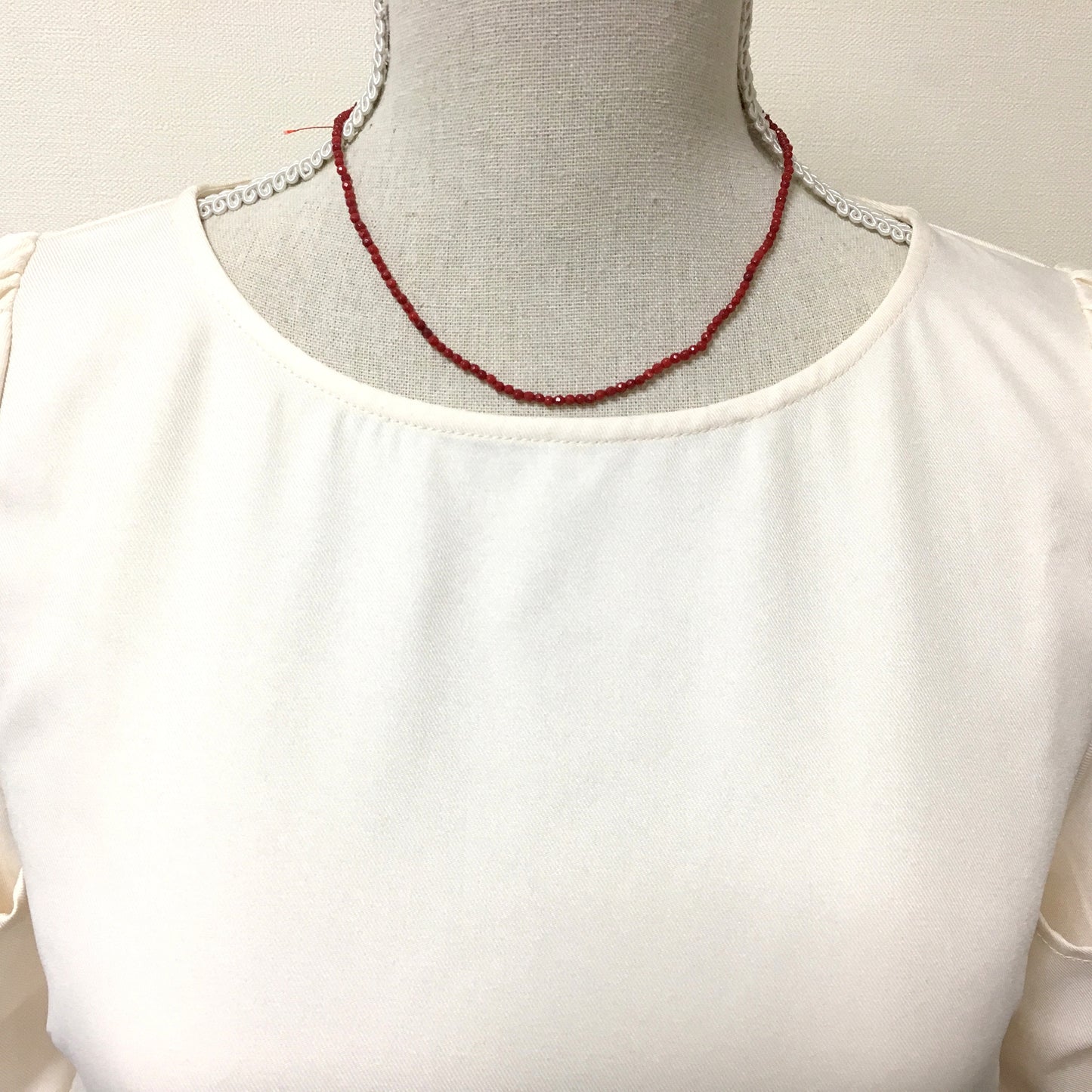 Red bamboo coral 2.5-3mm faceted beads strands, cut beads strands, 15.7inches, 40cm For jewelrymaking, price per strand (colored)