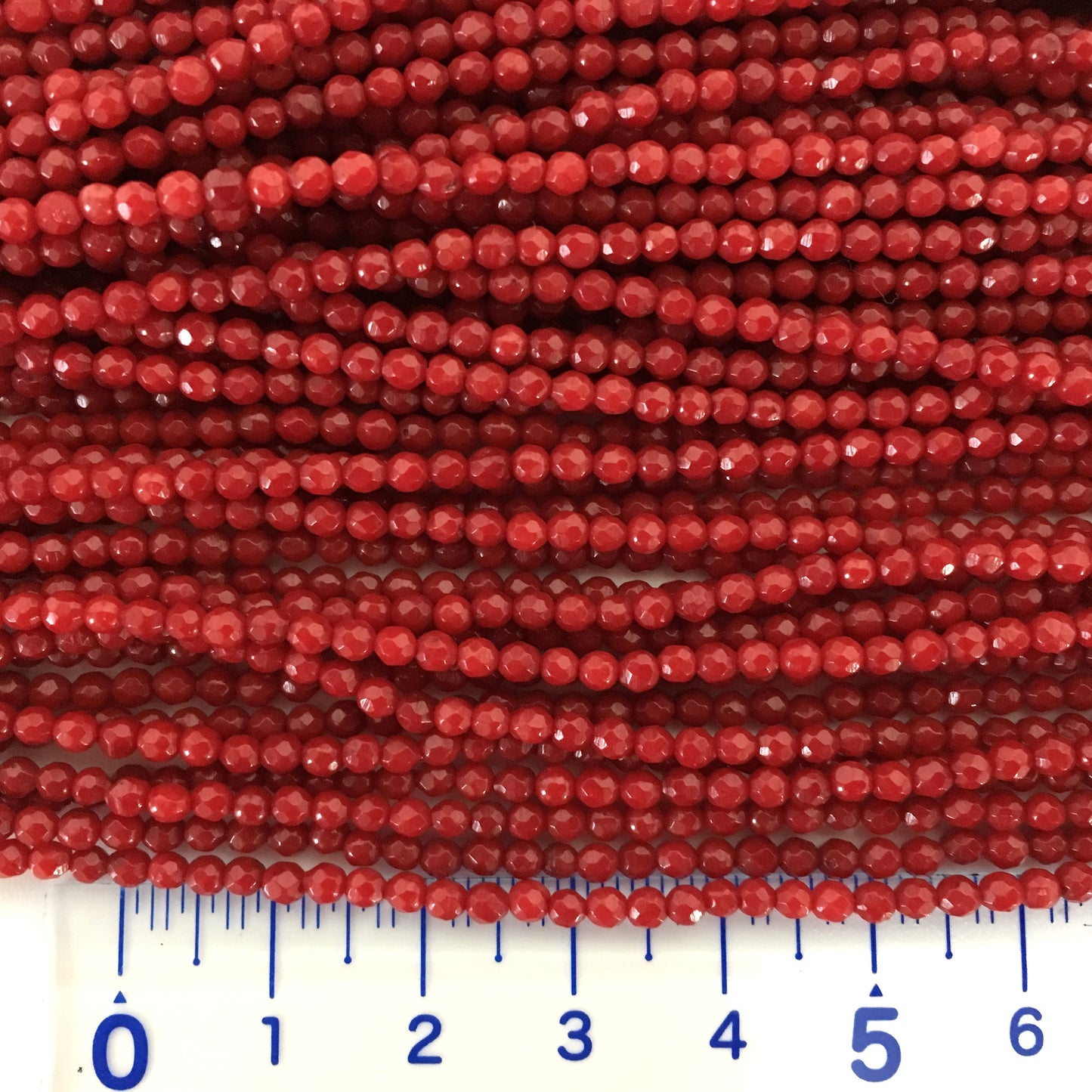 Red bamboo coral 2.5-3mm faceted beads strands, cut beads strands, 15.7inches, 40cm For jewelrymaking, price per strand (colored)