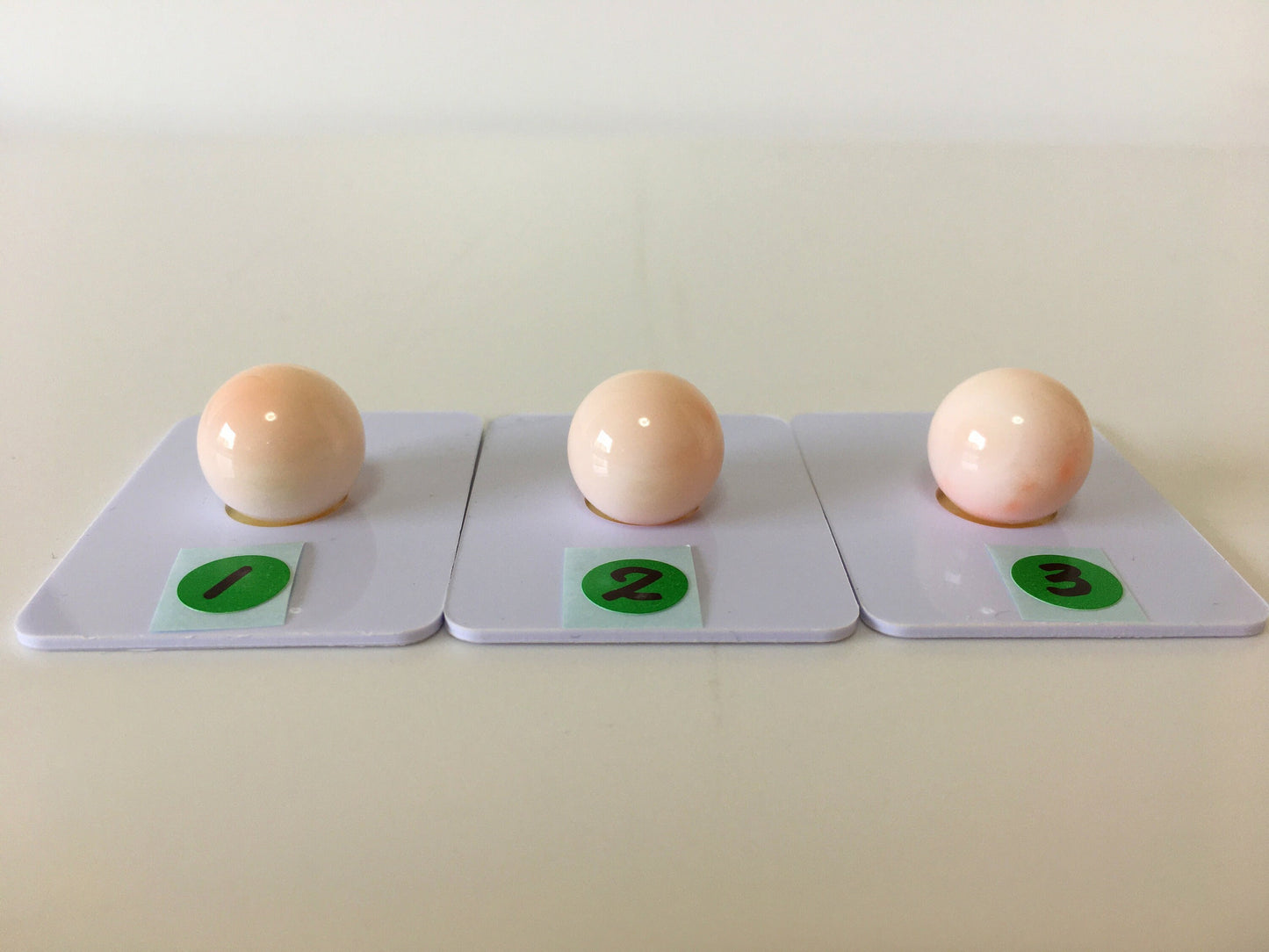 Light Pink Coral Round Loose Bead: 13mm Half-Drilled Jewelry Making