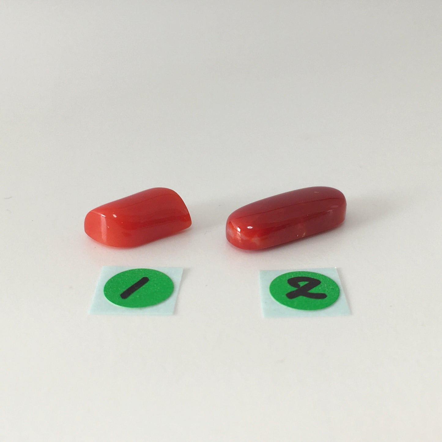 Precious Japanese red coral, Aka coral natural shape and oval cabochon loose, for jewelrymaking,natural color,Price per piece