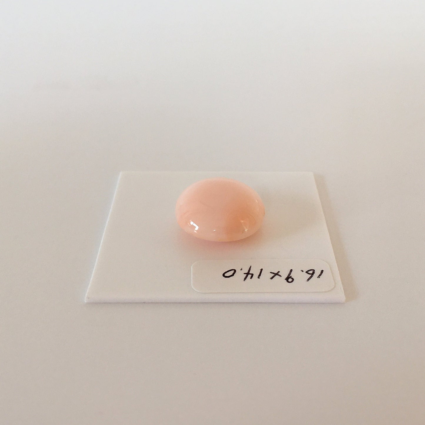16.9x14.0mm, Natural deep sea angel skin color coral oval cabochon, Natural pink color coral loose, For jewelry making