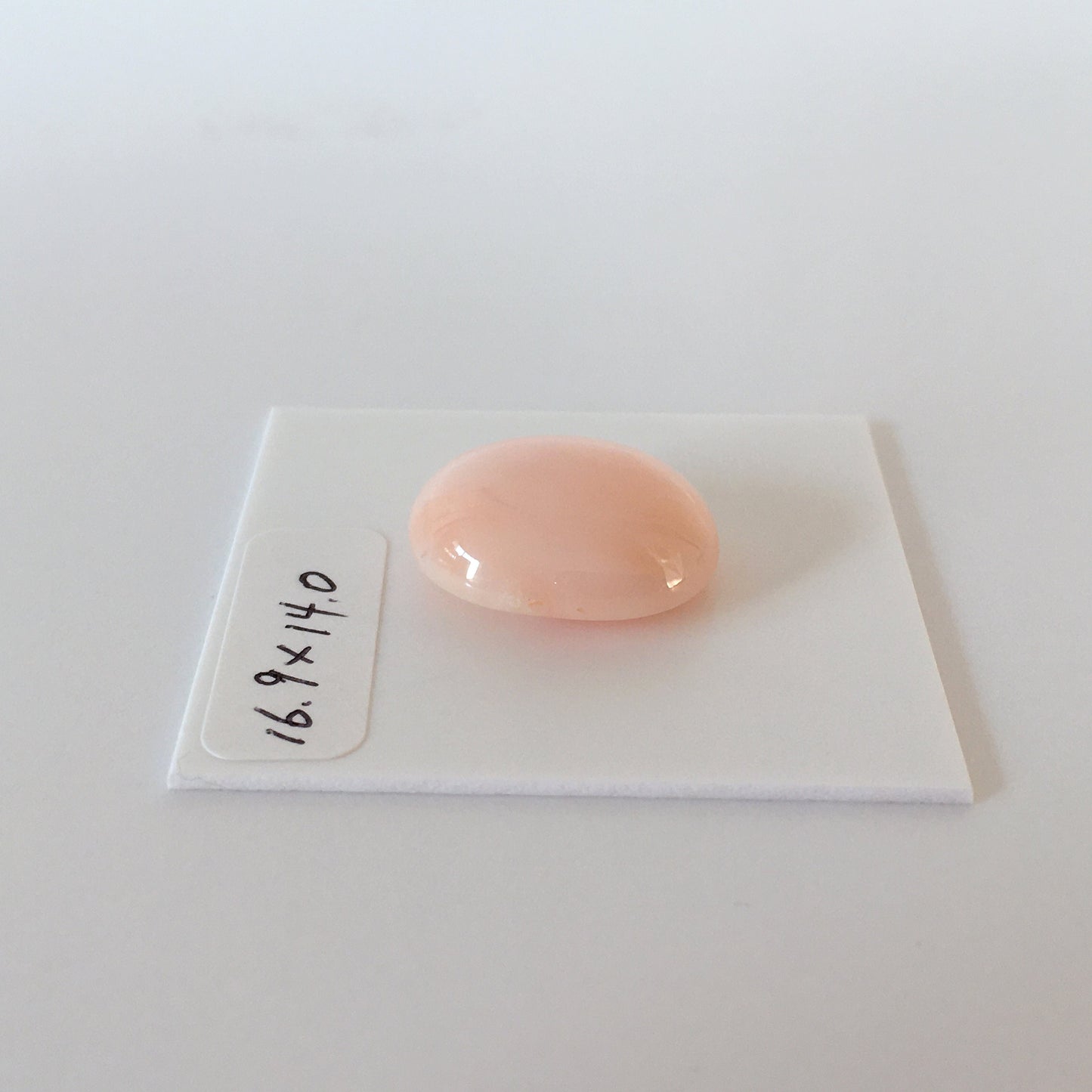 16.9x14.0mm, Natural deep sea angel skin color coral oval cabochon, Natural pink color coral loose, For jewelry making