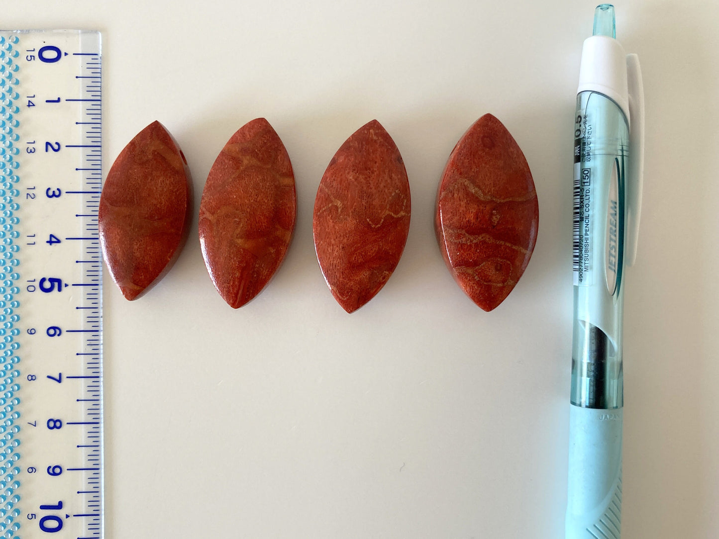 Natural sponge coral Marquise shape loose, Apple coral marquise loose, For jewelry making, Price per piece, full hole
