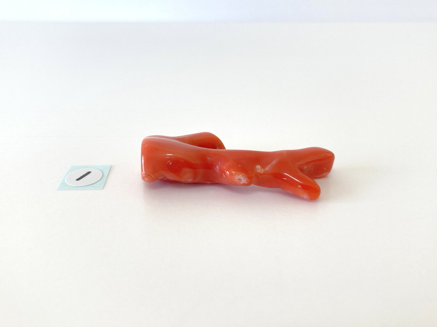Natural Orange Coral Branch Loose, 41mm Long/40mm Long, Natural Orange Color Deep Sea Coral Branch, Genuine Precious Coral