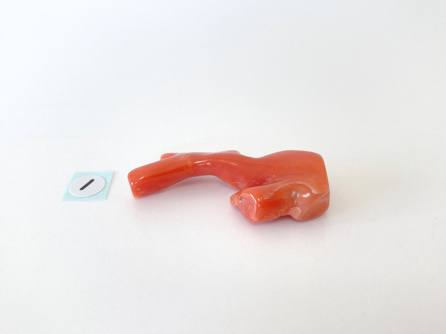 Natural Orange Coral Branch Loose, 41mm Long/40mm Long, Natural Orange Color Deep Sea Coral Branch, Genuine Precious Coral
