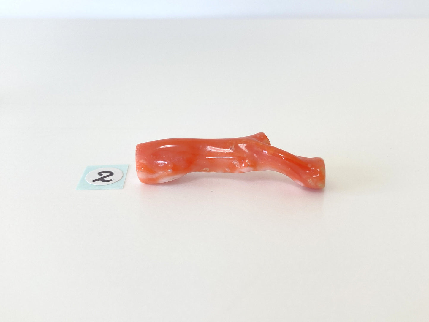 Natural Orange Coral Branch Loose, 41mm Long/40mm Long, Natural Orange Color Deep Sea Coral Branch, Genuine Precious Coral