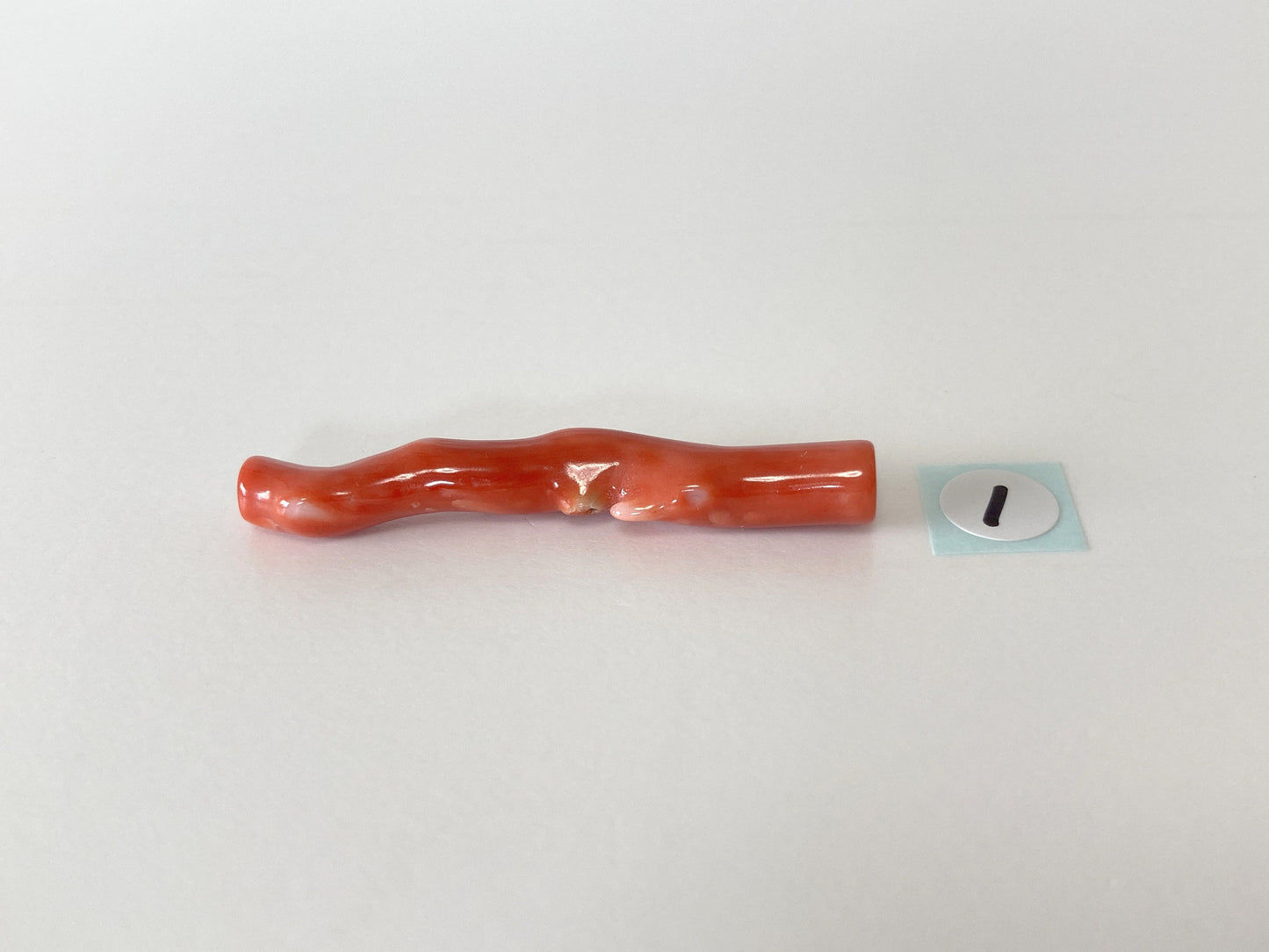 Natural Japanese Momo Coral, Orange Color, Hole on Top, Genuine Precious Coral, For Jewelry Making, Price per Piece