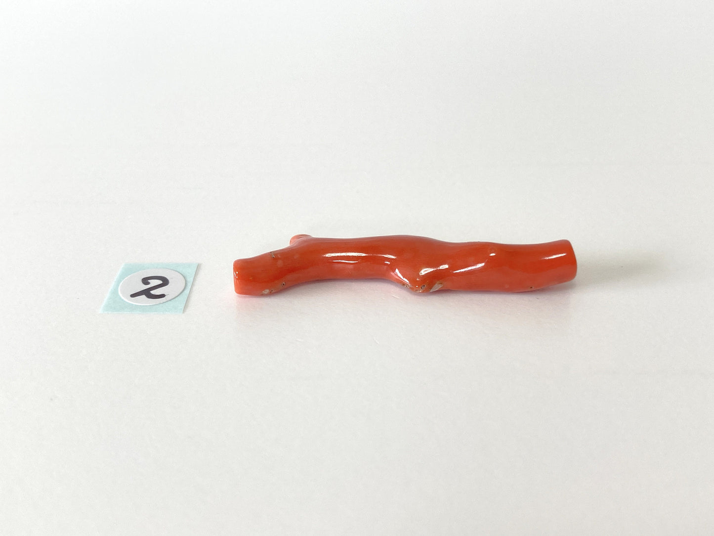 Natural Japanese Momo Coral, Orange Color, Hole on Top, Genuine Precious Coral, For Jewelry Making, Price per Piece