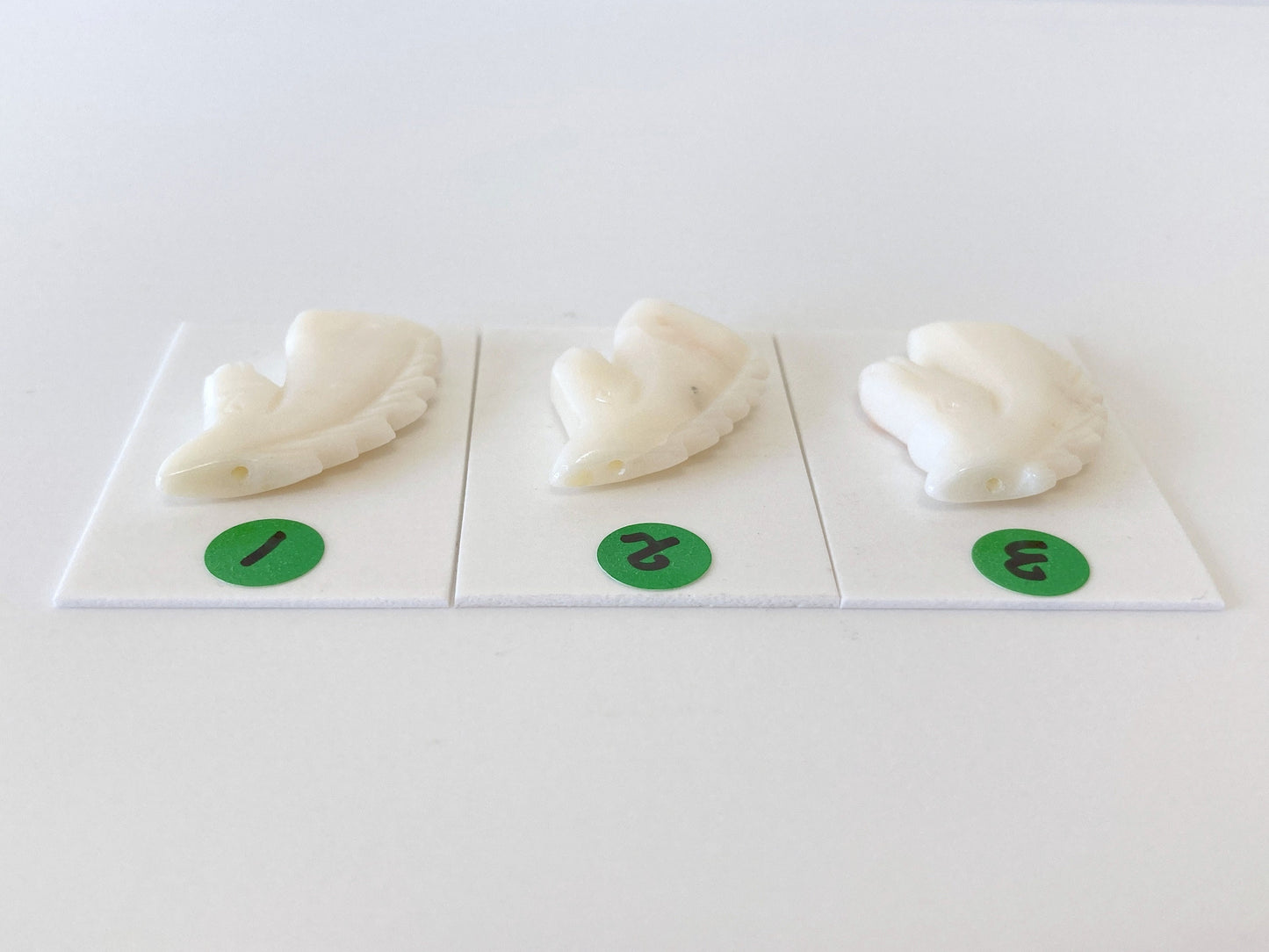 Natural White Coral Horse Carving Loose, Natural White Color Coral, Carved on both sides , For Jewelry Making, Hand Carved, Hole on top