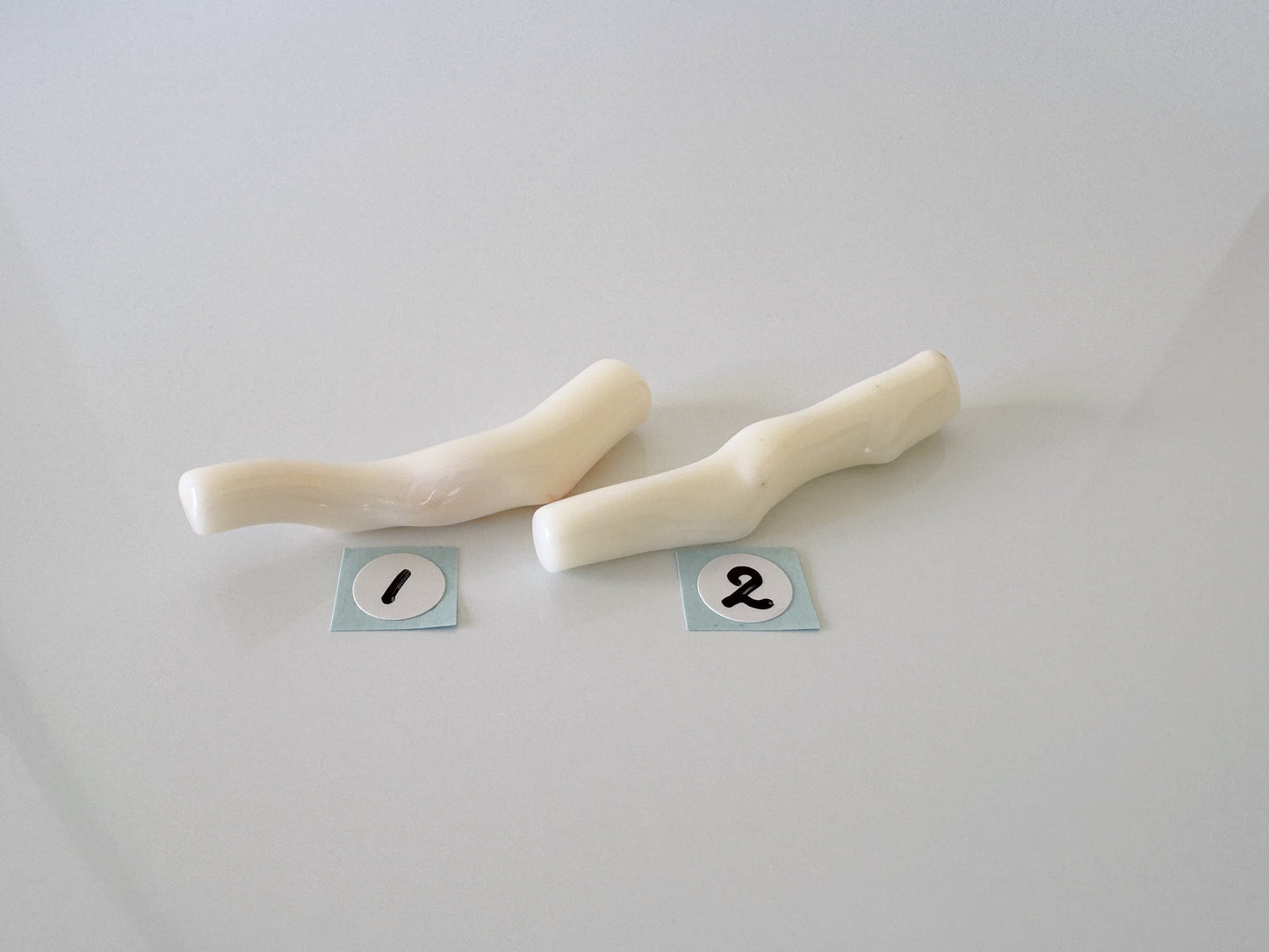 White Coral Branch: Natural Precious Coral for Jewelry Making, Hole on Top, 45mm