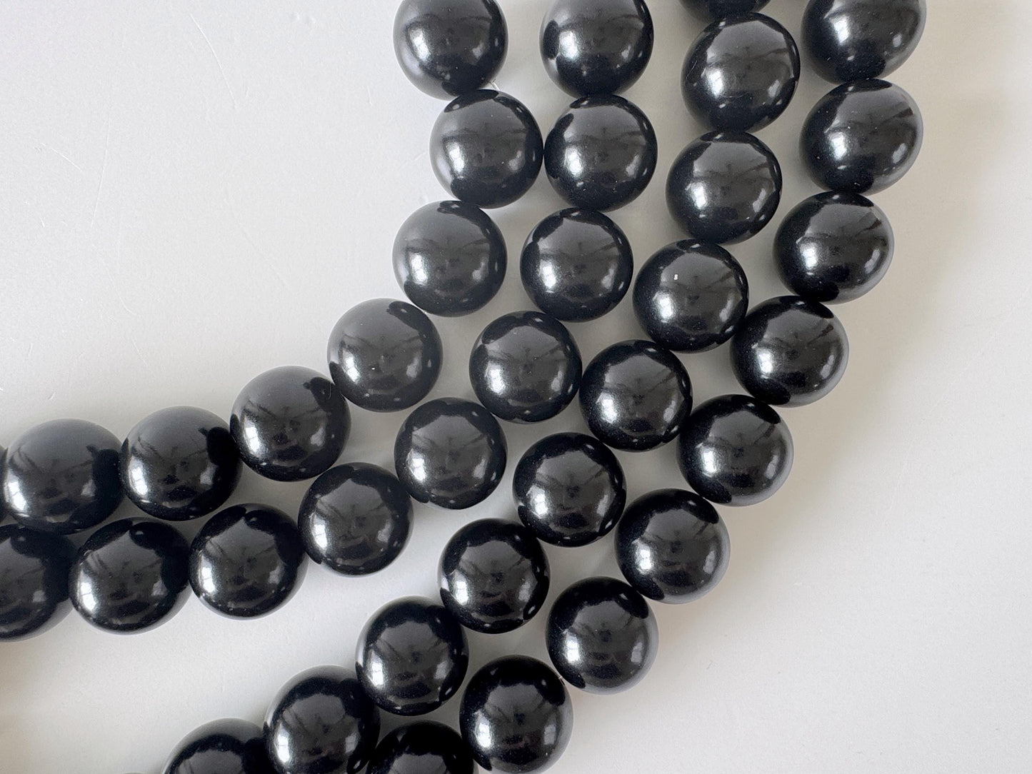 Natural Black Jet 14mm Round Beads strands, 15.7inches, 40cm For jewelry making, price per strand
