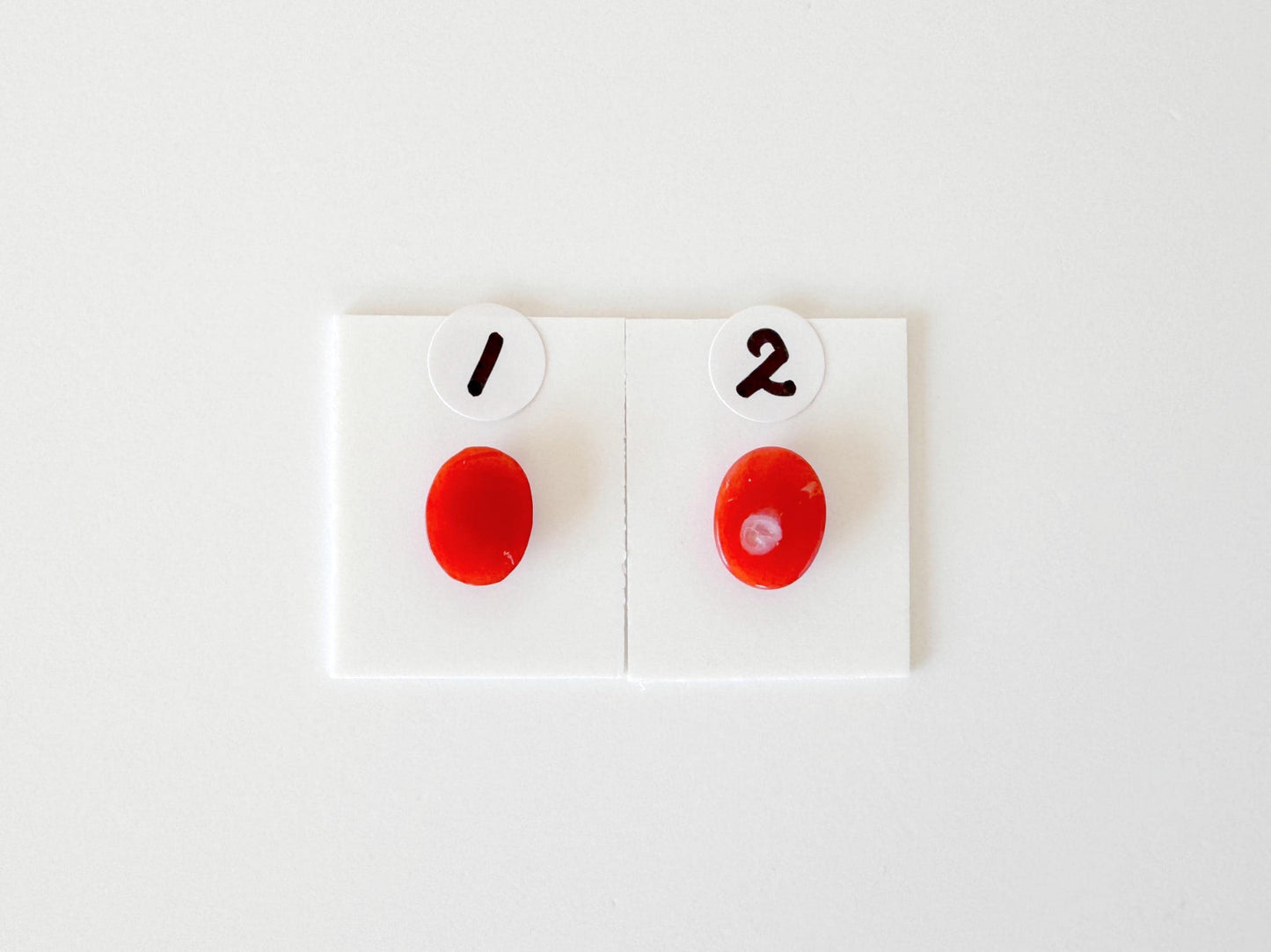 Japanese Red Coral Cabochon Oval Gemstone, Oxblood Hue (9.1x7.2mm, 9.4x7.5mm, Natural Loose Stone, Jewelry Supplies)