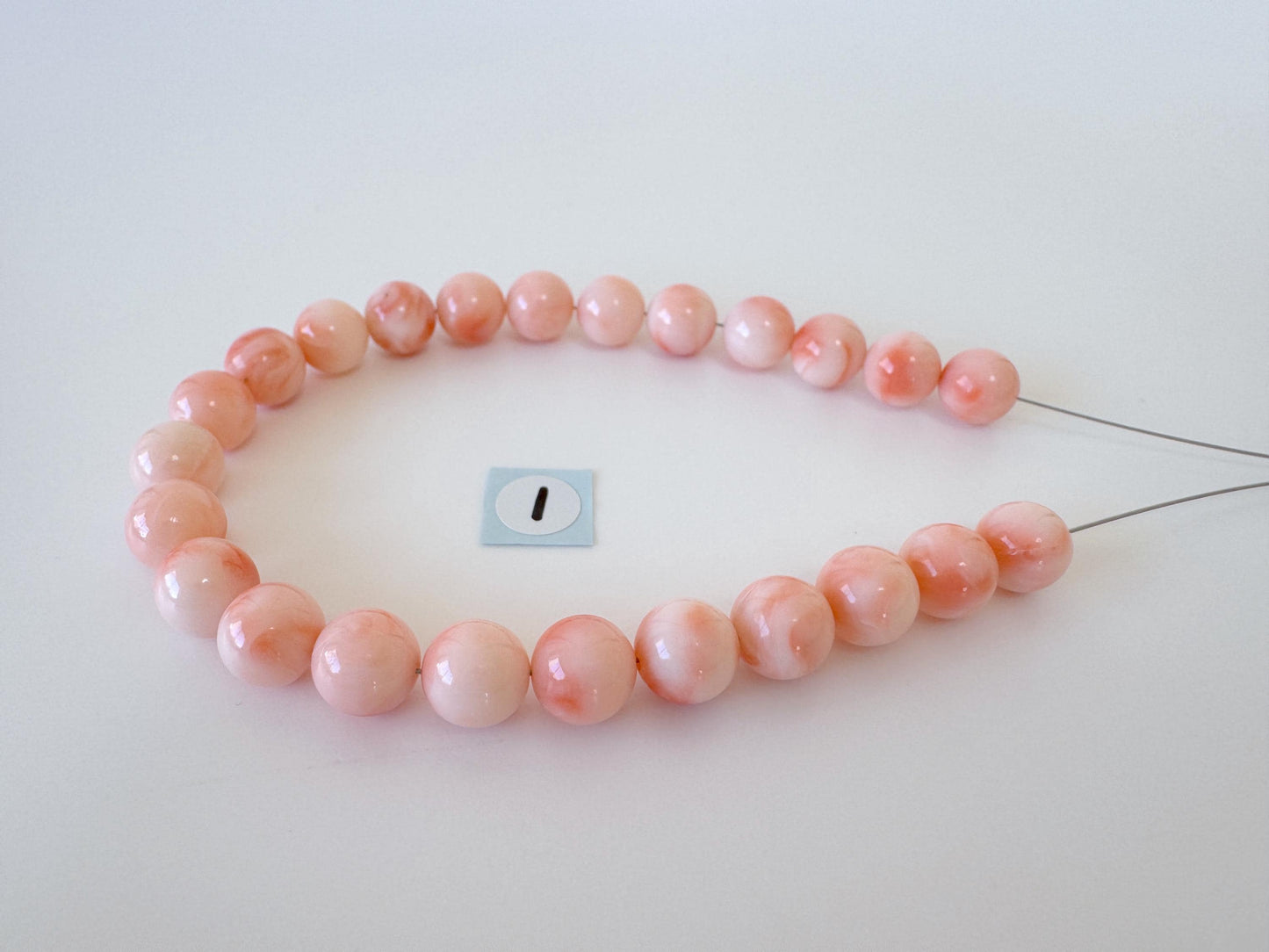 Natural Coral Strand - Pink Orange Deep Sea Coral Round Beads 7.6-8mm 18cm for Jewelry