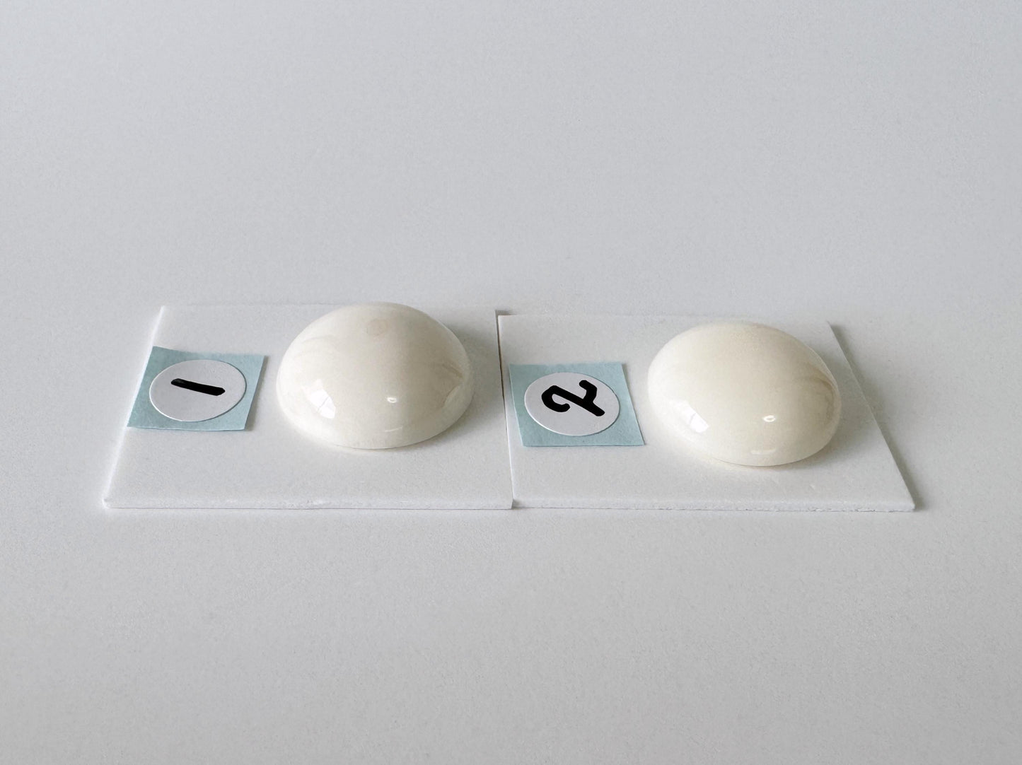 Natural White Coral Round Cabochon Jewelry Supply, 16mm Natural Coral (Half Drilled Hole, Real Gemstone)