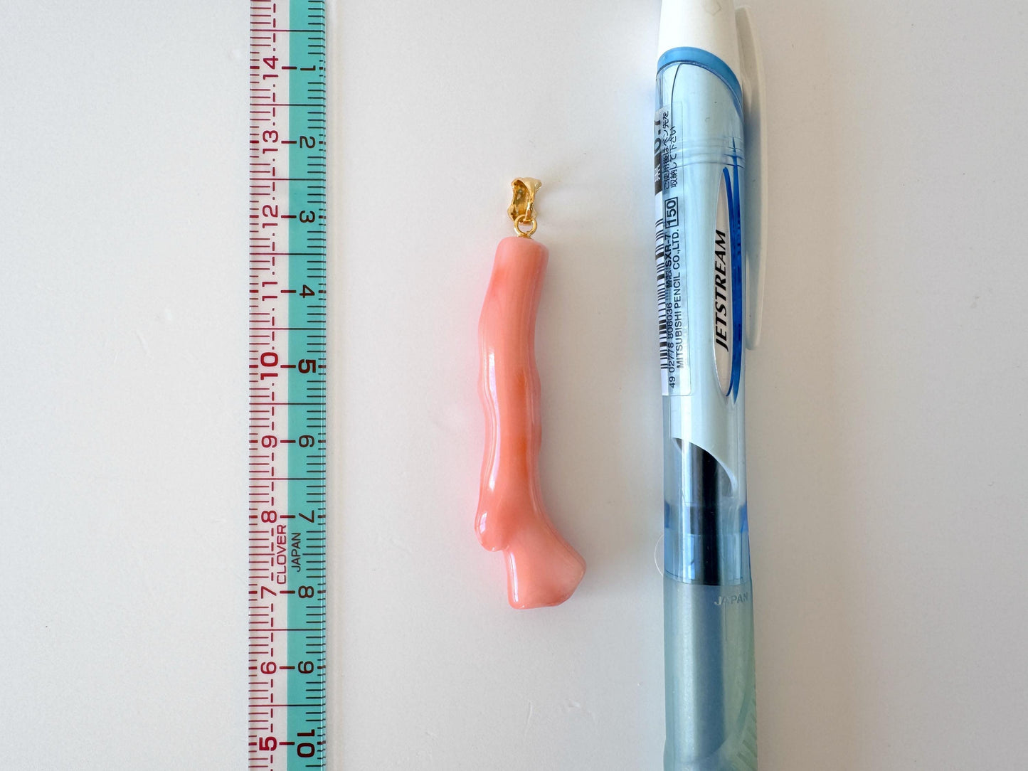 Coral Branch Pendant: Natural Pink Deep Sea Coral, Gold-Plated Silver Bail | 46mm, Jewelry, Unique Organic Design