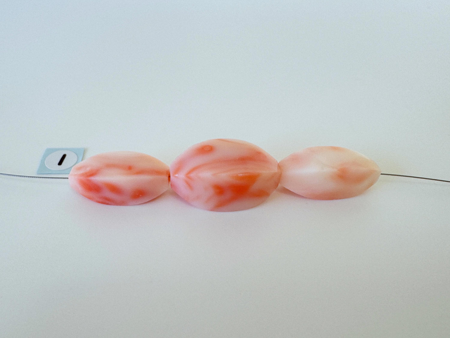 Natural Coral Short Strand Pink Deep Sea Coral: Unique Shape Jewelry Supply, Genuine Precious Coral Material (3 Pieces, Craft Beading)
