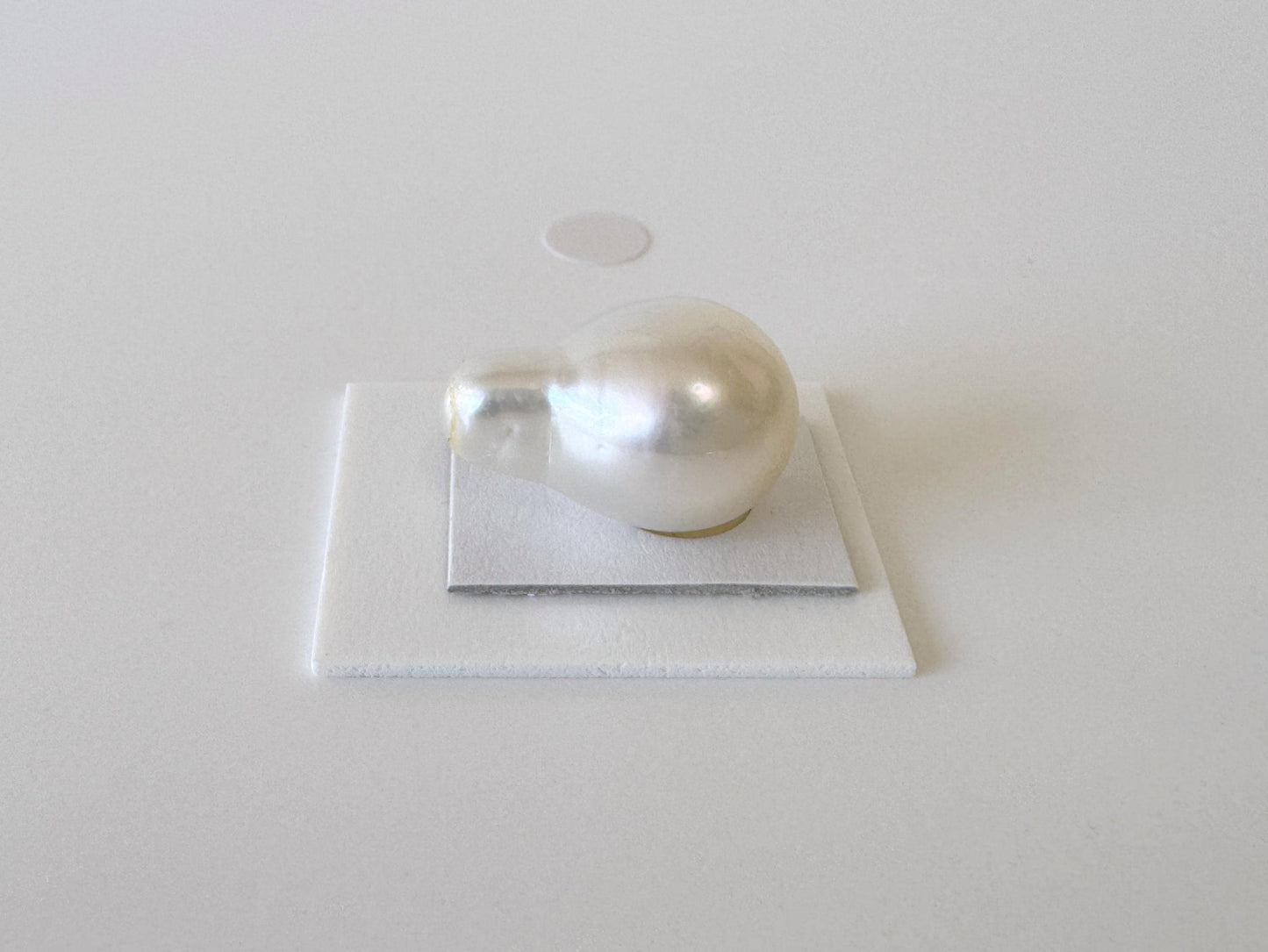 South sea pearl 19x12.6mm, Natural White Color, Half-Drilled Pear shape loose, unused vintage, Salt water pearl