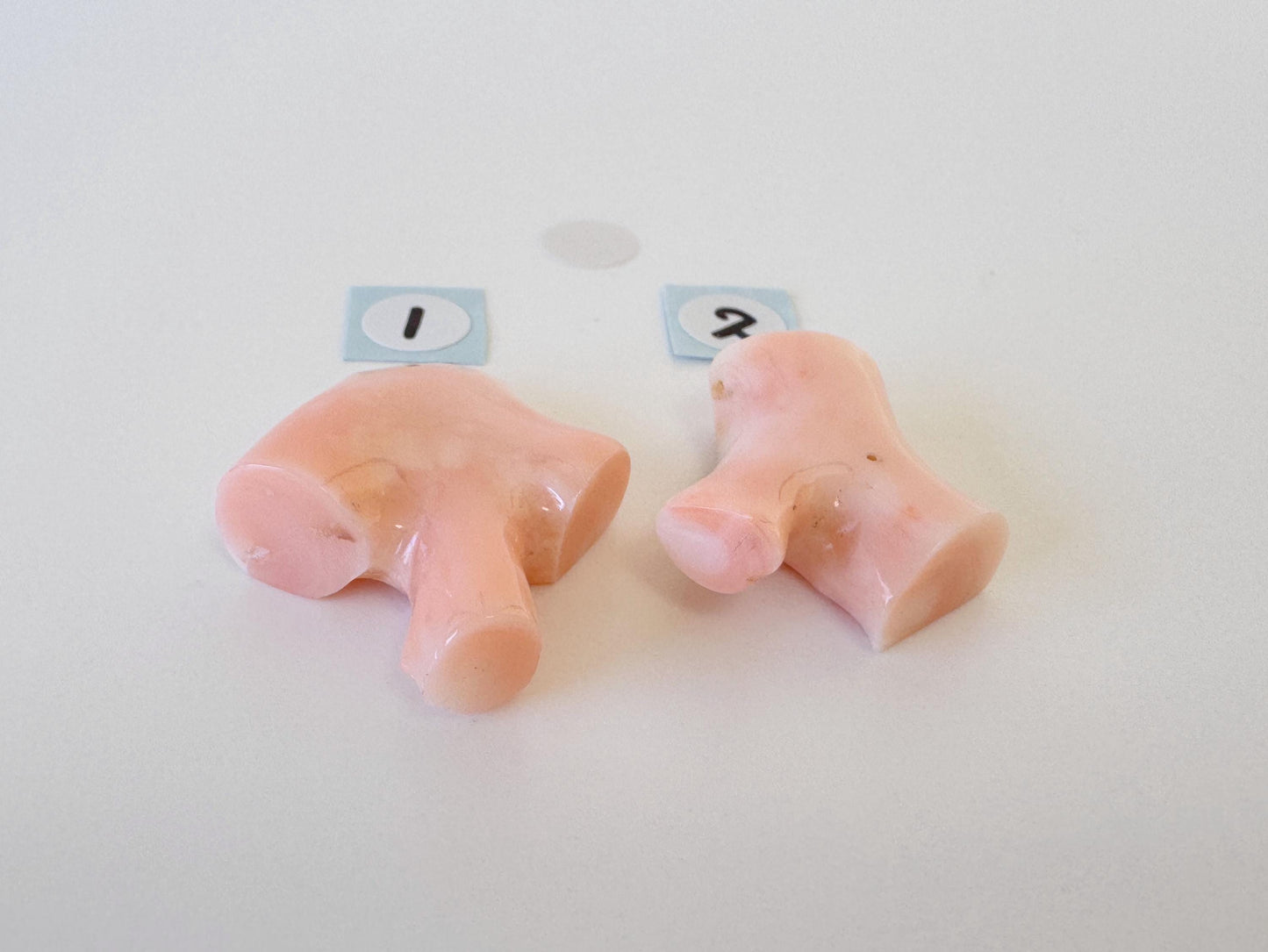 Pink Coral Branch: 22-28mm Precious Deep Sea Coral Jewelry Finding, Hole on Top