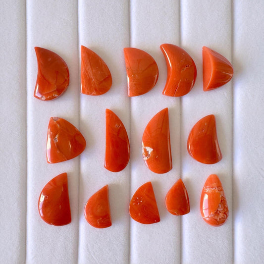 Natural red Mediterranean coral loose natural shape, For jewelry making, Natural color, Value Priced Pack for Defects
