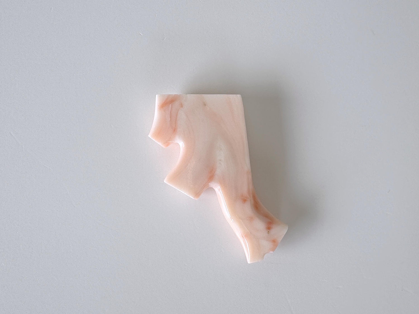 45ｘ23mm Natural Deep Sea Coral Branch Loose, Natural Pink Color Genuine Coral Branch, Flat Back, No Drilled Hole