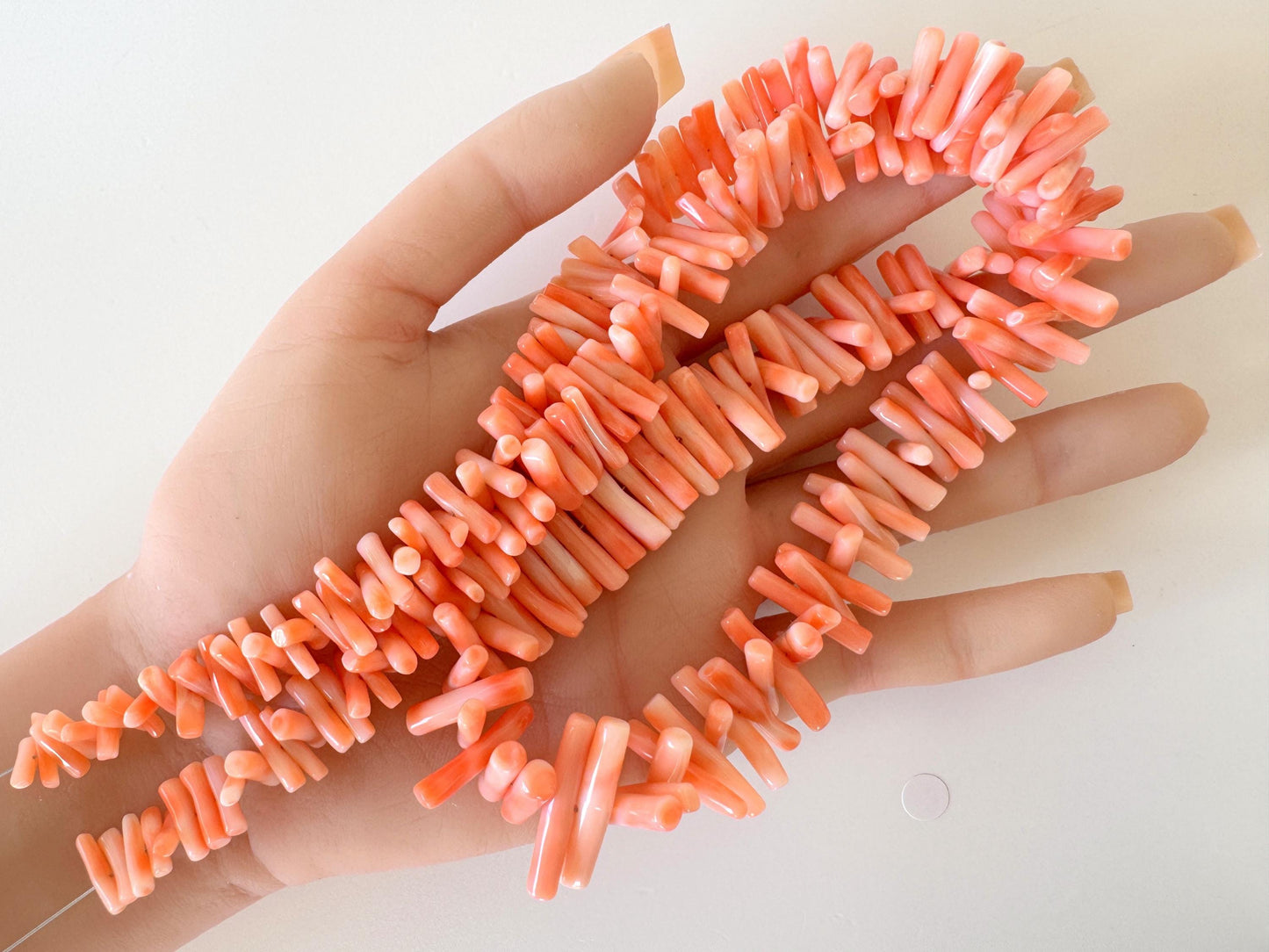 Natural Coral Strand – Deep Sea Coral Branch Beads For Jewelry Making, 61.5cm