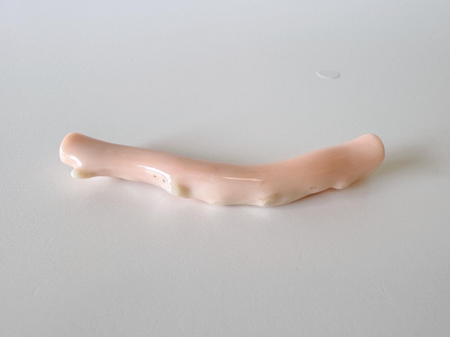 Natural Pink Coral branch loose, 68mm Natural Angel skin Color Deep Sea coral, Hole on top, Genuine precious coral, For jewelry making