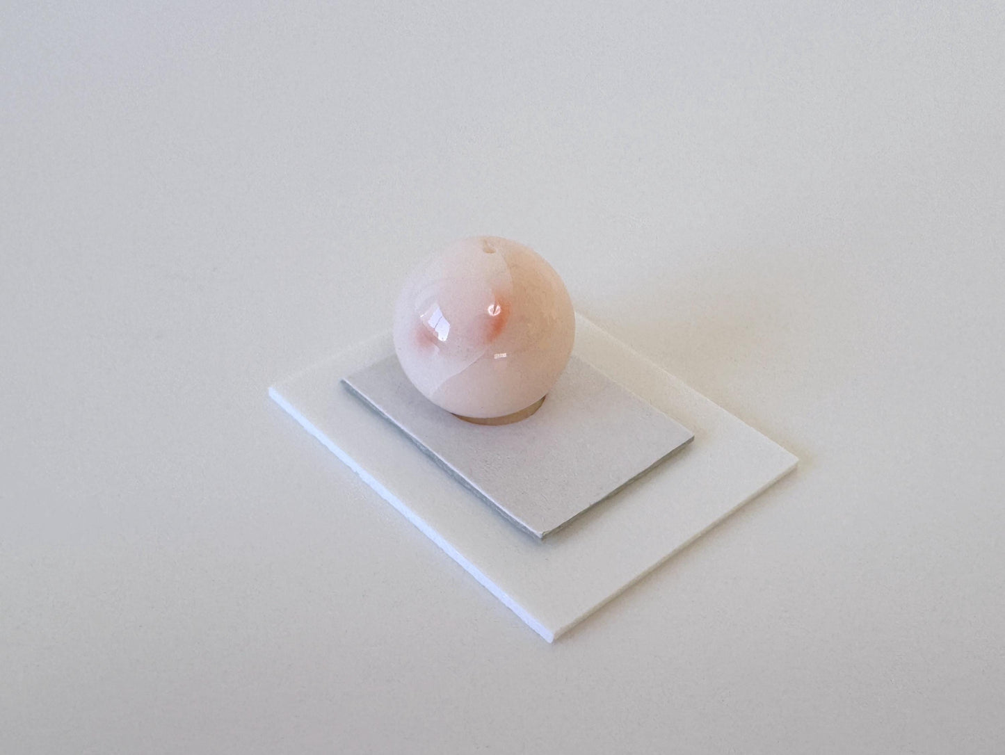 Pink Round Coral Loose Bead: Natural Miss Coral, 13mm Half-Drilled | Jewelry Making, Craft Supplies