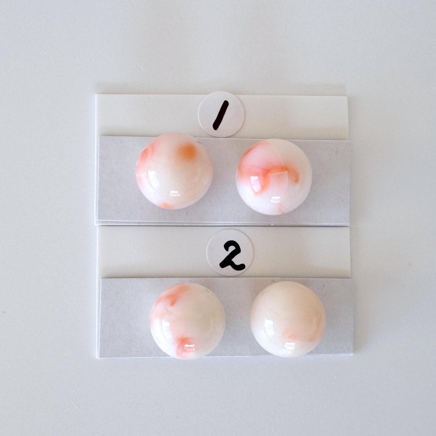 Deep Sea Coral Beads - Natural Round Coral Bead Pair 12mm for Jewelry Craft, Full Hole