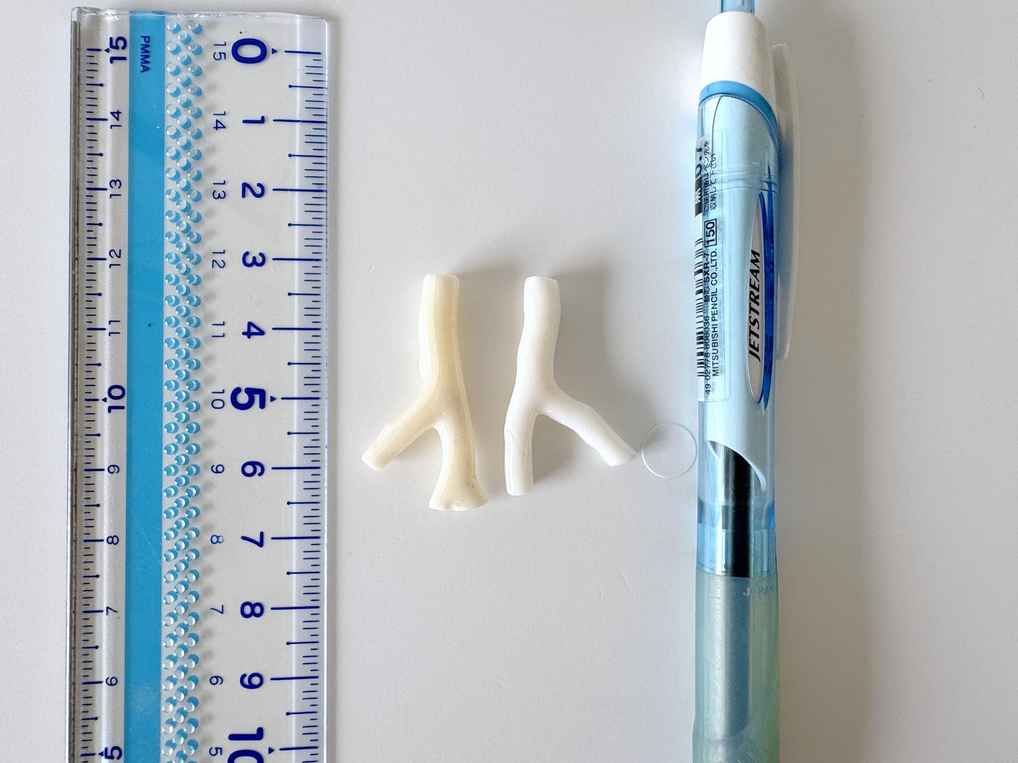 Natural White Coral Branch loose, A Set of 2 Pieces, Hole on top, Natural Color Precious Coral Branch, Genuine Coral for jewelry making