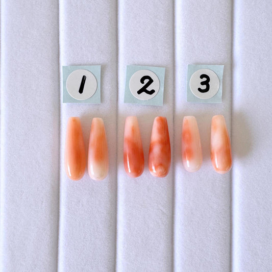 Deep Sea Coral Drop Loose Natural Gemstones, Pink Orange Teardrop (14.5-16mm, Drilled Hole, Pair for Earrings)