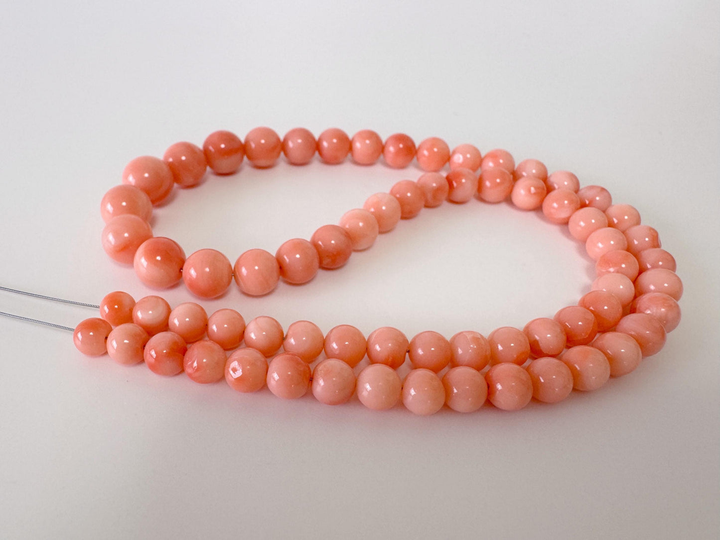 Natural Coral Beads - Pink Orange Deep Sea Coral Strand, 5-9mm Round  Beads for Jewelry Making, 15.9in
