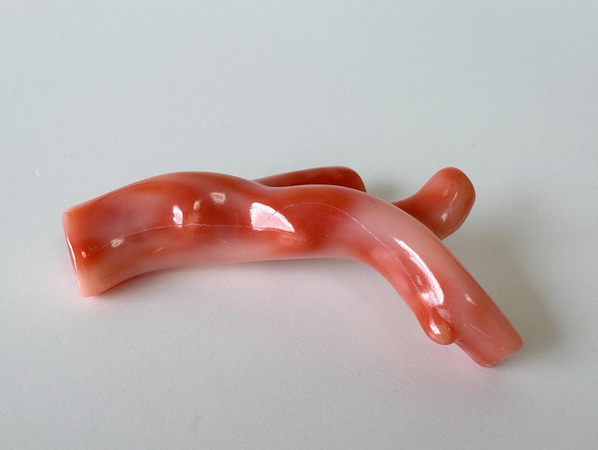 Natural Coral Branch, Pink Orange Deep Sea Coral | 52Mm Top Hole Jewelry Supply