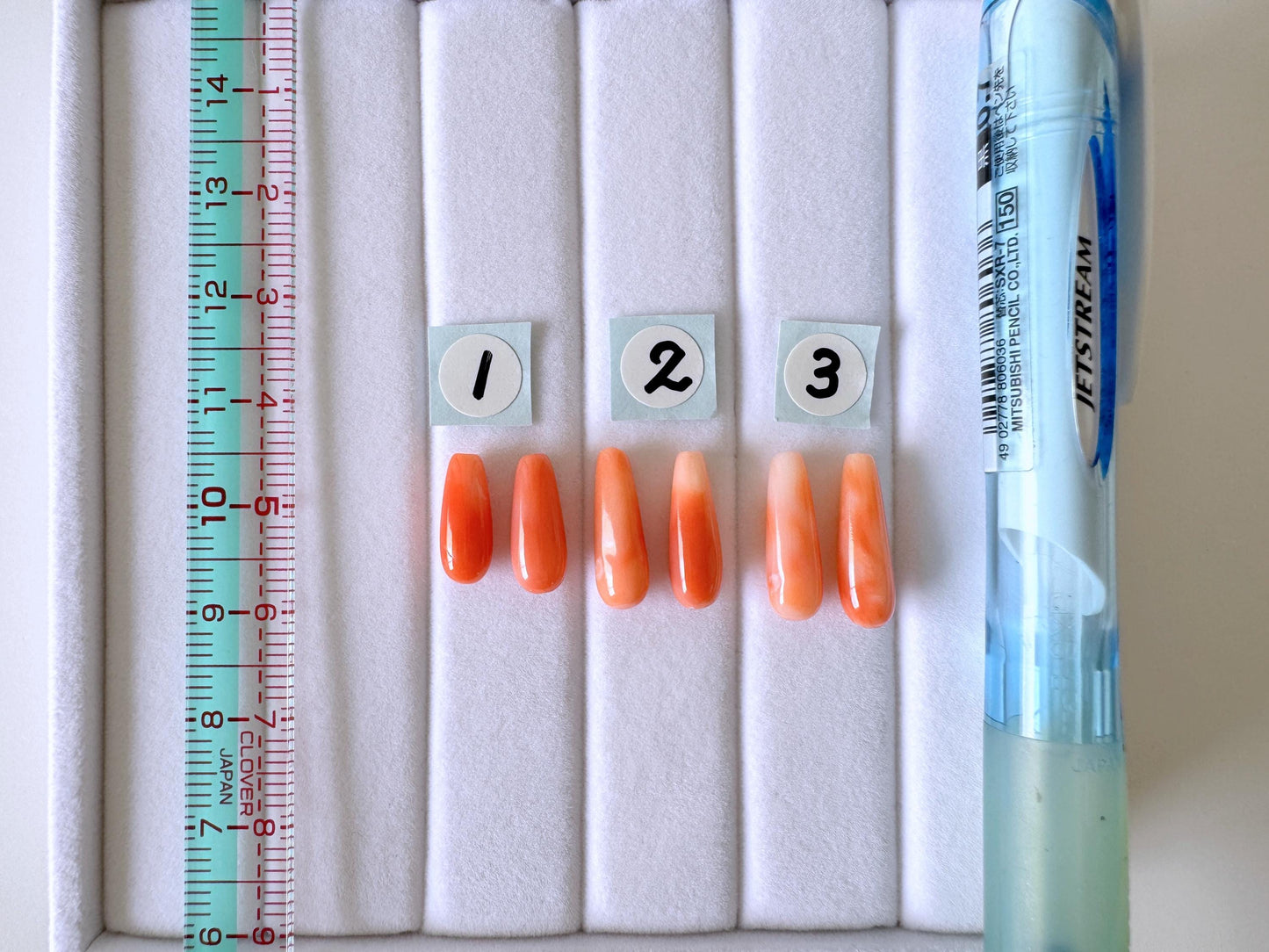 Deep Sea Coral Drop: Natural Pink Orange Teardrop Beads, Drilled Hole | Jewelry Making, Per Pair, 12-16mm Size