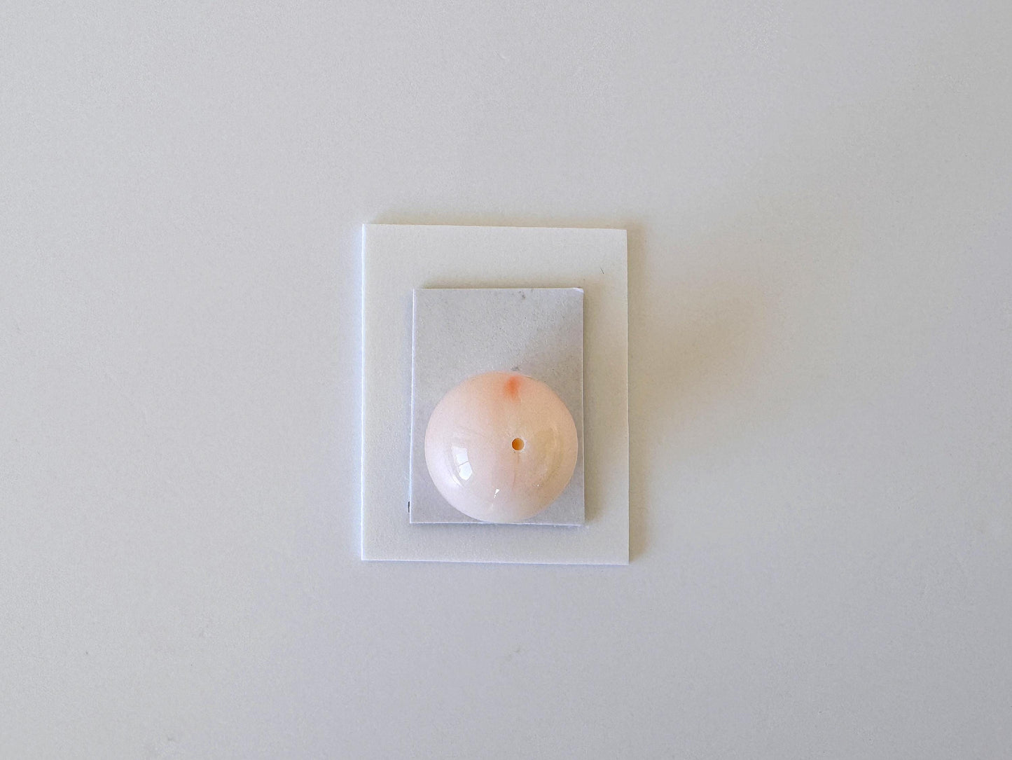 Pink Round Coral Loose Bead: Natural Miss Coral, 13mm Half-Drilled | Jewelry Making, Craft Supplies