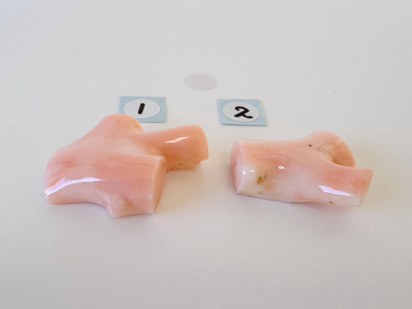 Pink Coral Branch: 22-28mm Precious Deep Sea Coral Jewelry Finding, Hole on Top