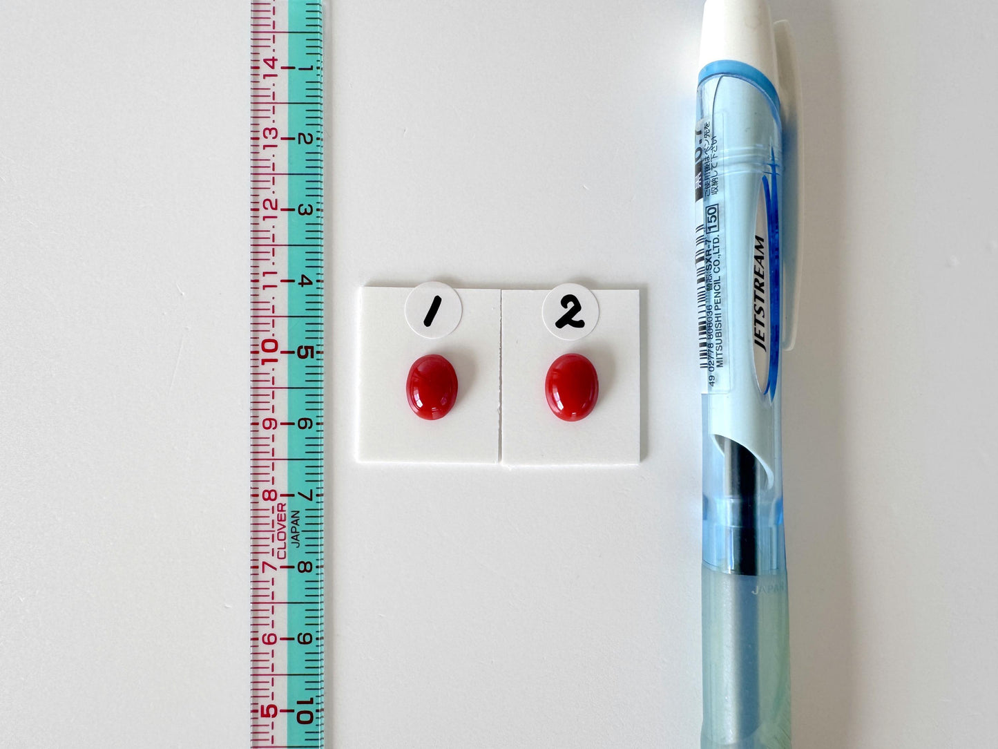 Japanese Red Coral Cabochon Oval Gemstone, Oxblood Hue (9.1x7.2mm, 9.4x7.5mm, Natural Loose Stone, Jewelry Supplies)