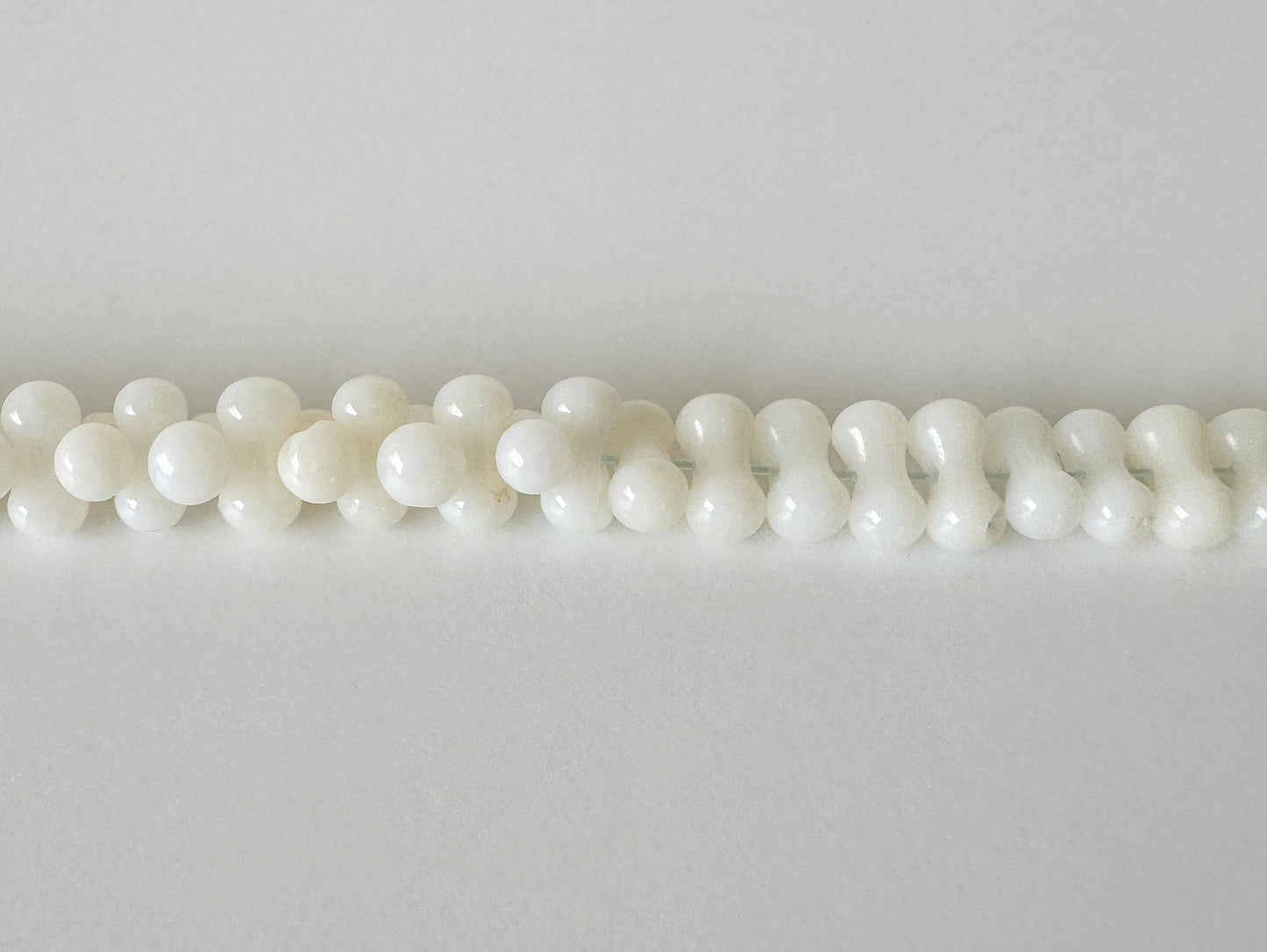 Natural white bamboo coral 5.5x3mm peanut shape beads strands, 15.7inches, 40cm, white sea bamboo, natural white coral, price per strand