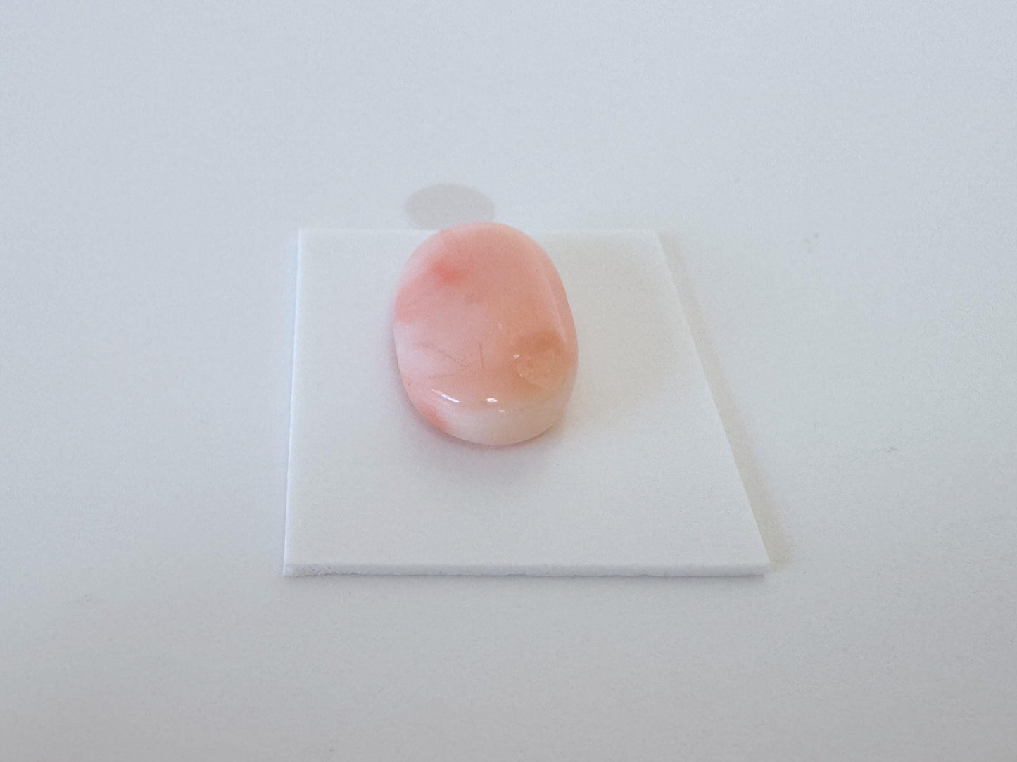 Natural Deep Sea Coral Cabochon, Pink/Orange Oval, 22x13.4mm