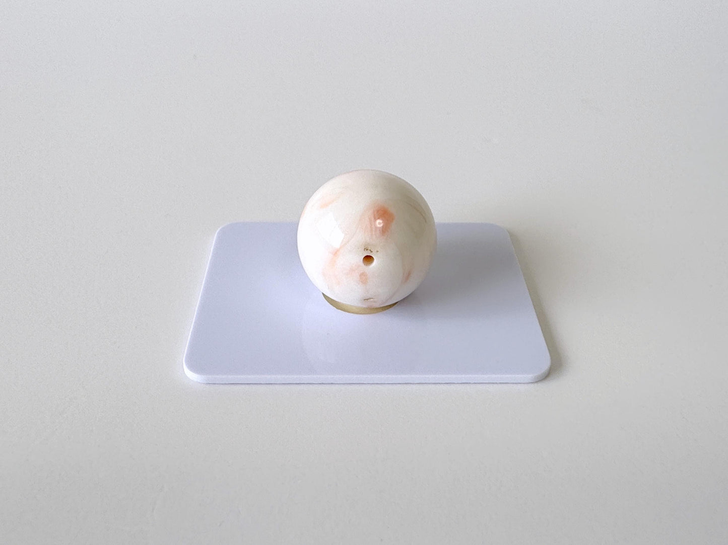 16.2mm Natural Deep Sea Coral Round Loose, Full-Hole, White/Pink/Orange Coral, For Jewelry Making, Natural Color