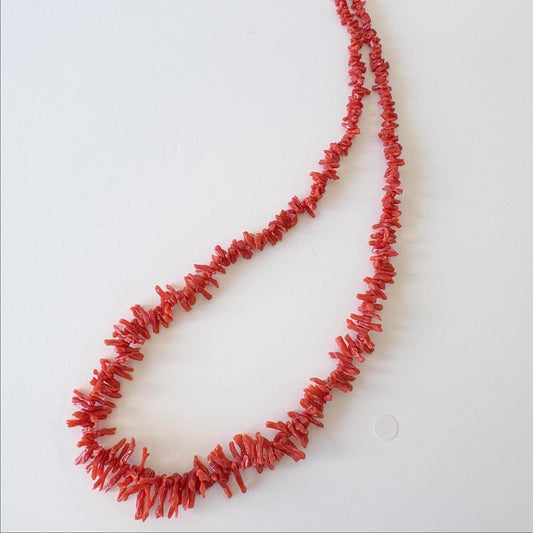 Mediterranean Red Coral Short Branch Strand of 45cm, 17.7", Natural Red Color Coral for Jewelry Making