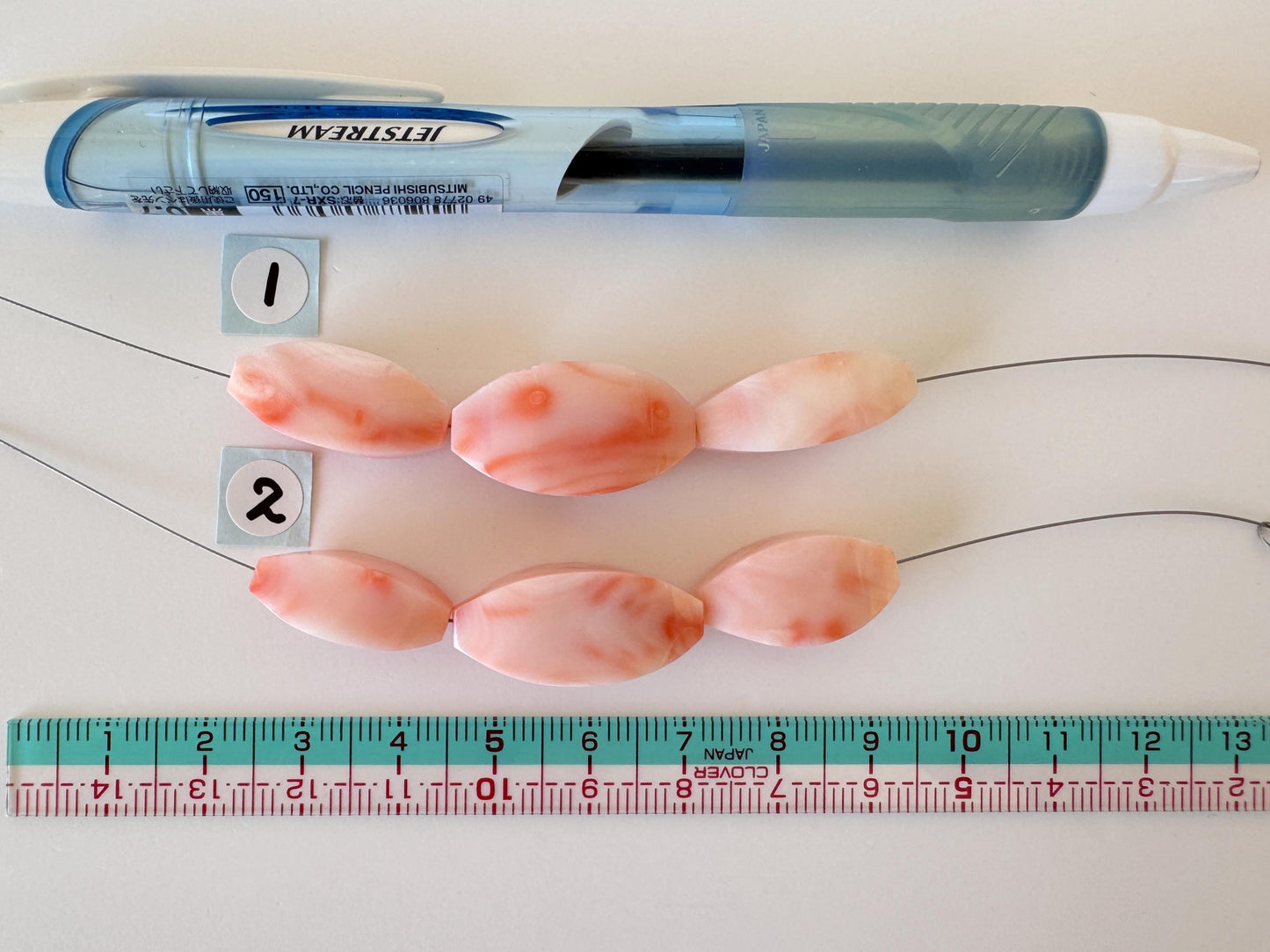 Natural Coral Short Strand Pink Deep Sea Coral: Unique Shape Jewelry Supply, Genuine Precious Coral Material (3 Pieces, Craft Beading)