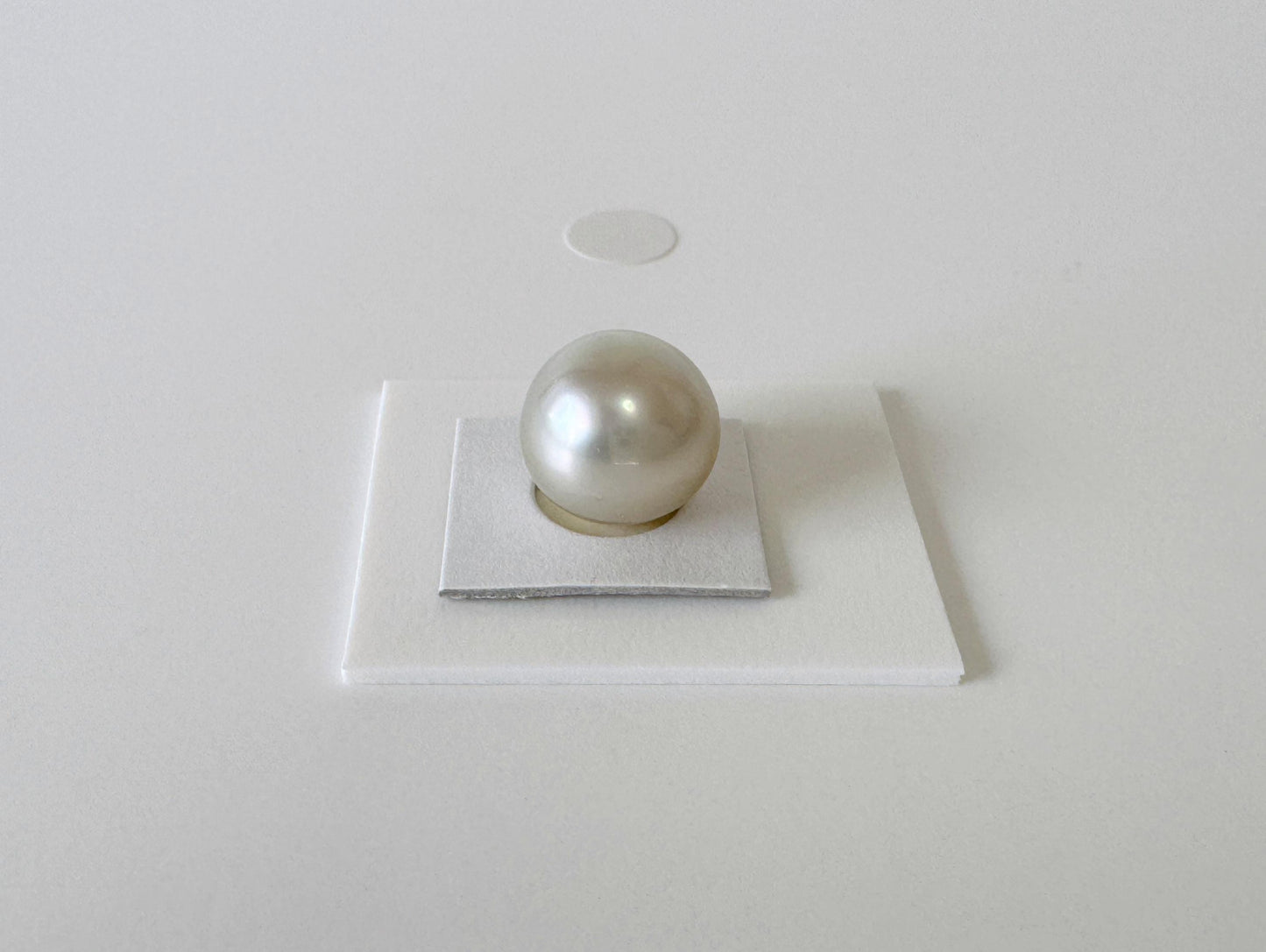 South sea pearl 10.5mm, Natural White/Silver Color, Half-Drilled Semi-round/Button loose, unused vintage, Salt water pearl