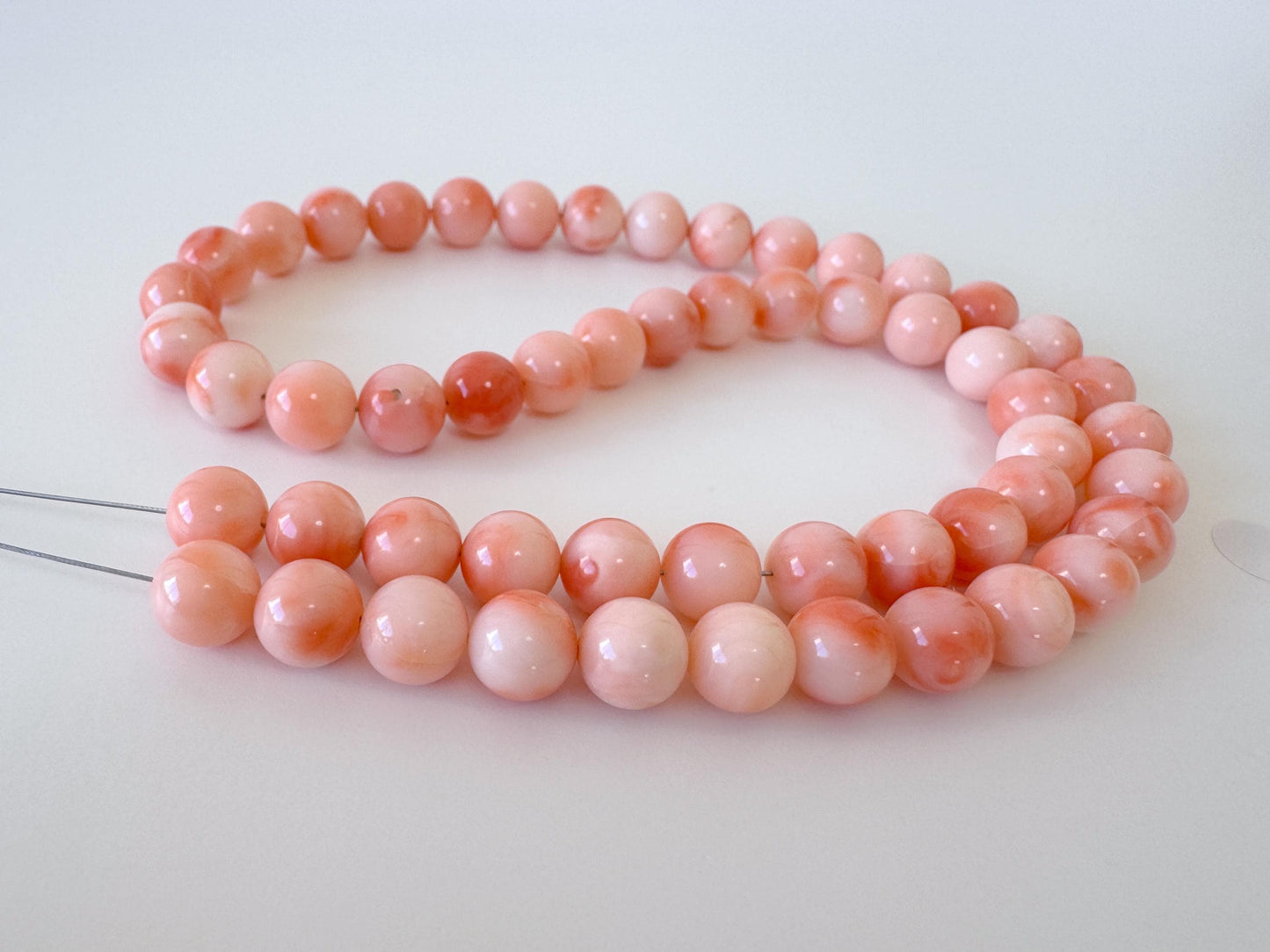 Natural Coral Beads | Genuine Deep Sea Coral 7.5-7.9mm Round Strand for Handmade Jewelry Making, 15.9in