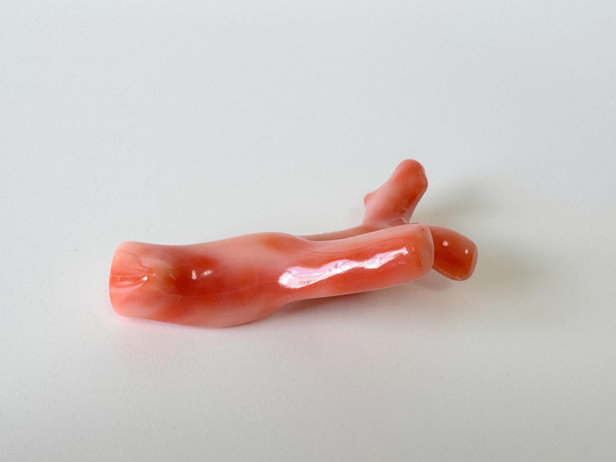Natural Coral Branch, Pink Orange Deep Sea Coral | 52Mm Top Hole Jewelry Supply