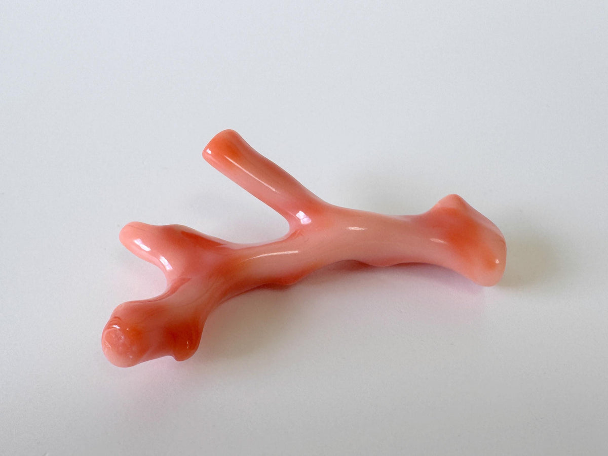 Natural Coral Branch, Pink Orange Deep Sea Coral | 52Mm Top Hole Jewelry Supply