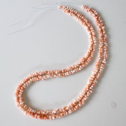Natural Coral Strand - Pink Deep Sea Branch - Genuine Coral Beads, 15.7 Inch Length, Jewelry Making Supplies