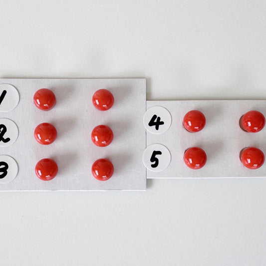 Natural Mediterranean Red Coral Round Loose 6-6.3mm with half-drilled hole, for Jewelry Making, Natural Color, Price per Pair