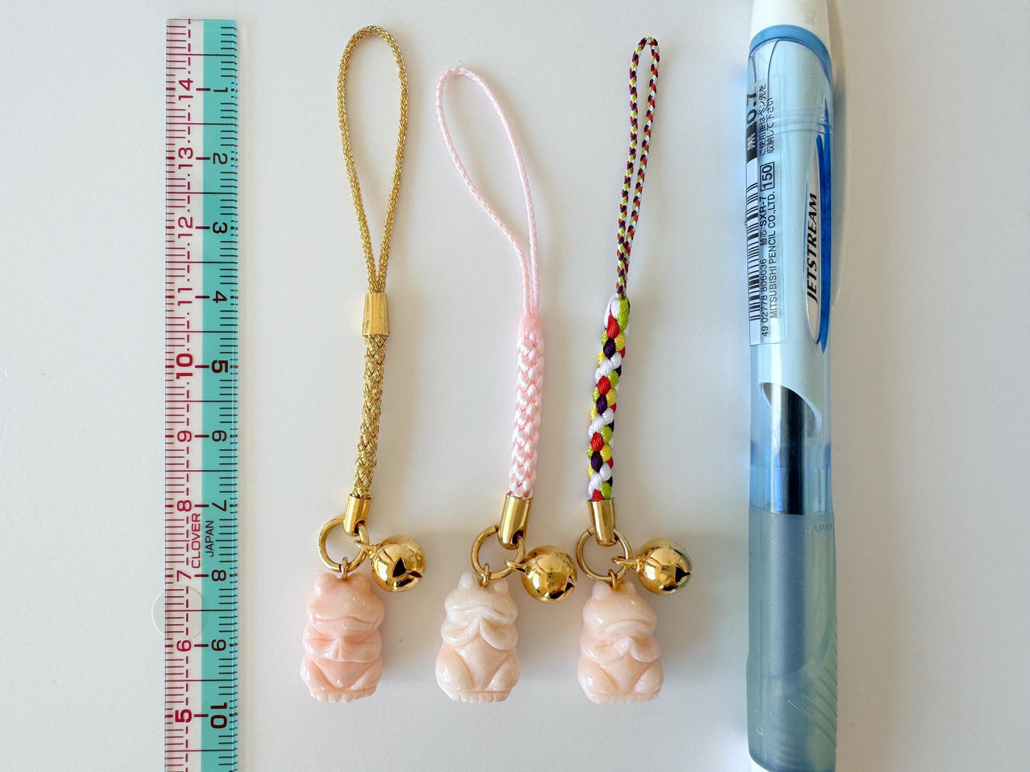 Key Strap Charm: Praying Frog Carved from Natural Deep Sea Coral - Lucky Amulet