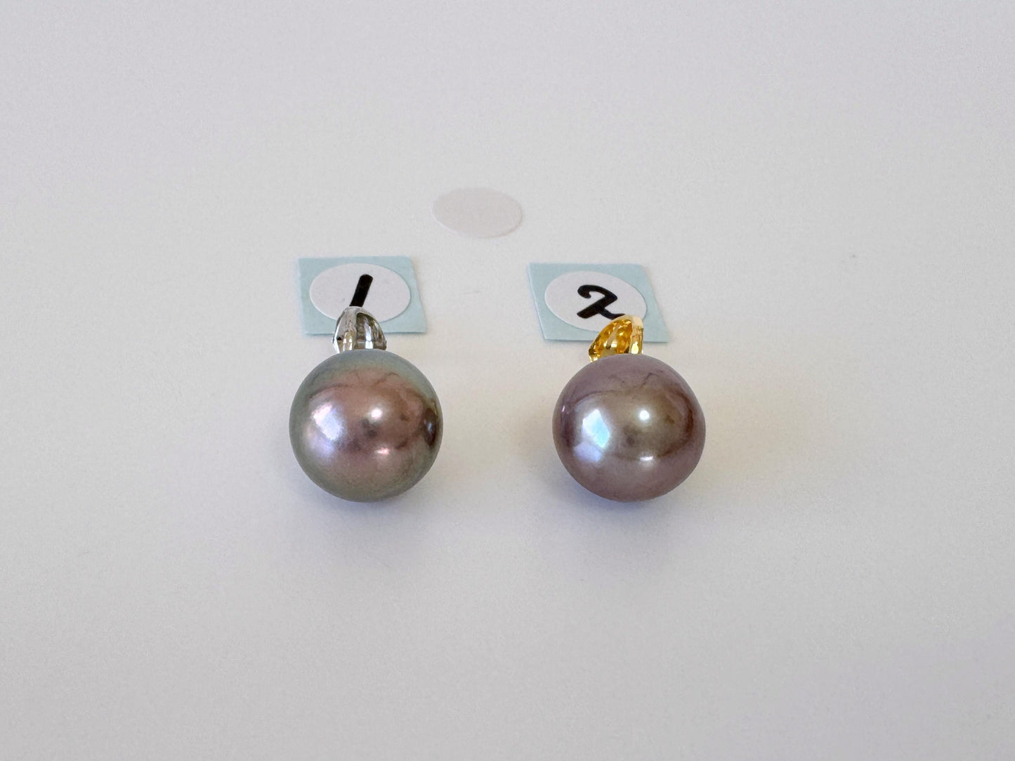 Japanese Black/Peacock Black Akoya Pearl Pendant, 9.5mm, Silver 925 Bail, Genuine Akoya Pearl, Salt water cultured pearl